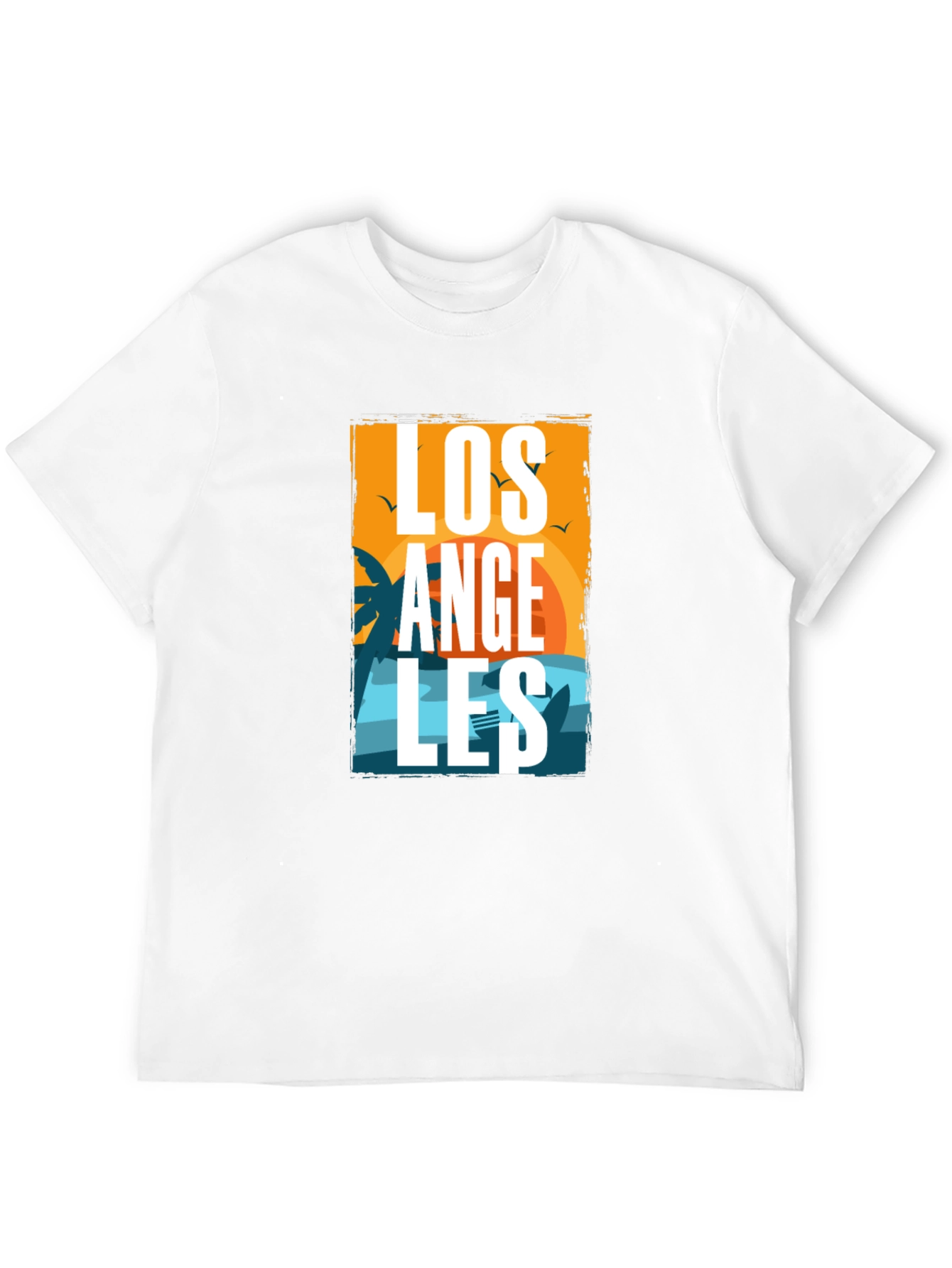 Los Angeles Graphic Print Tee - Black