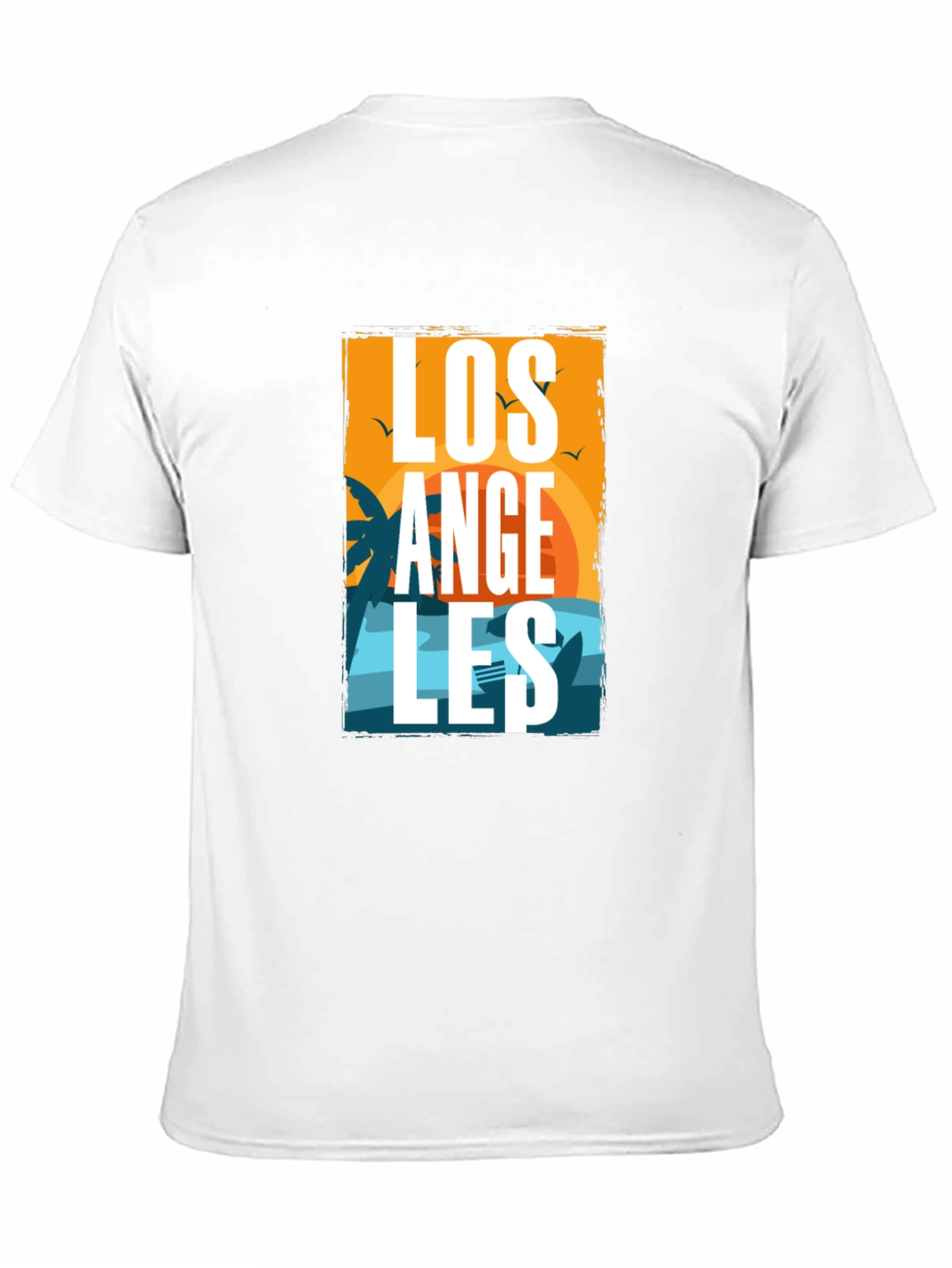 Los Angeles Graphic Print Tee - Black