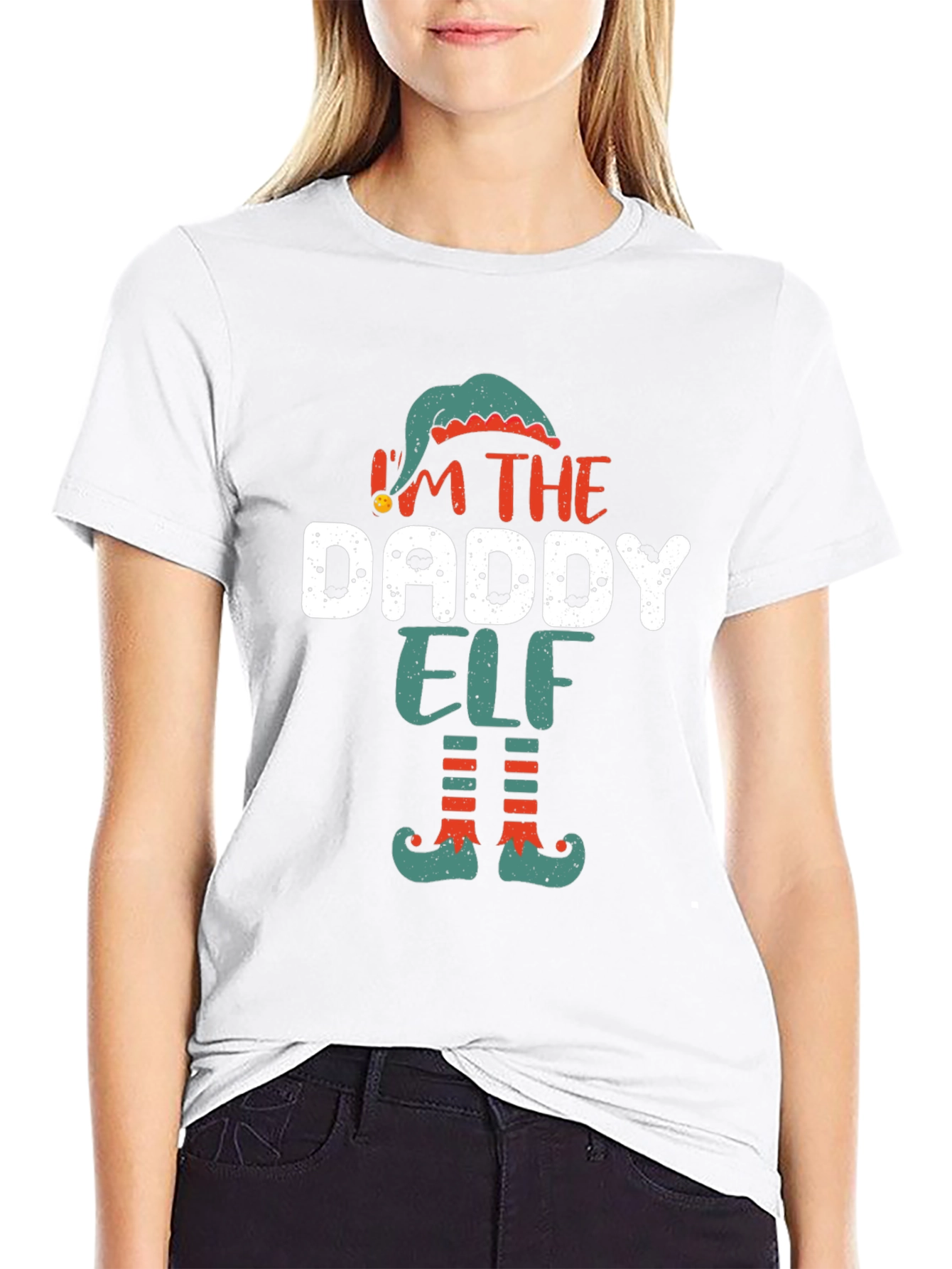 Daddy Elf Christmas Holiday T-Shirt