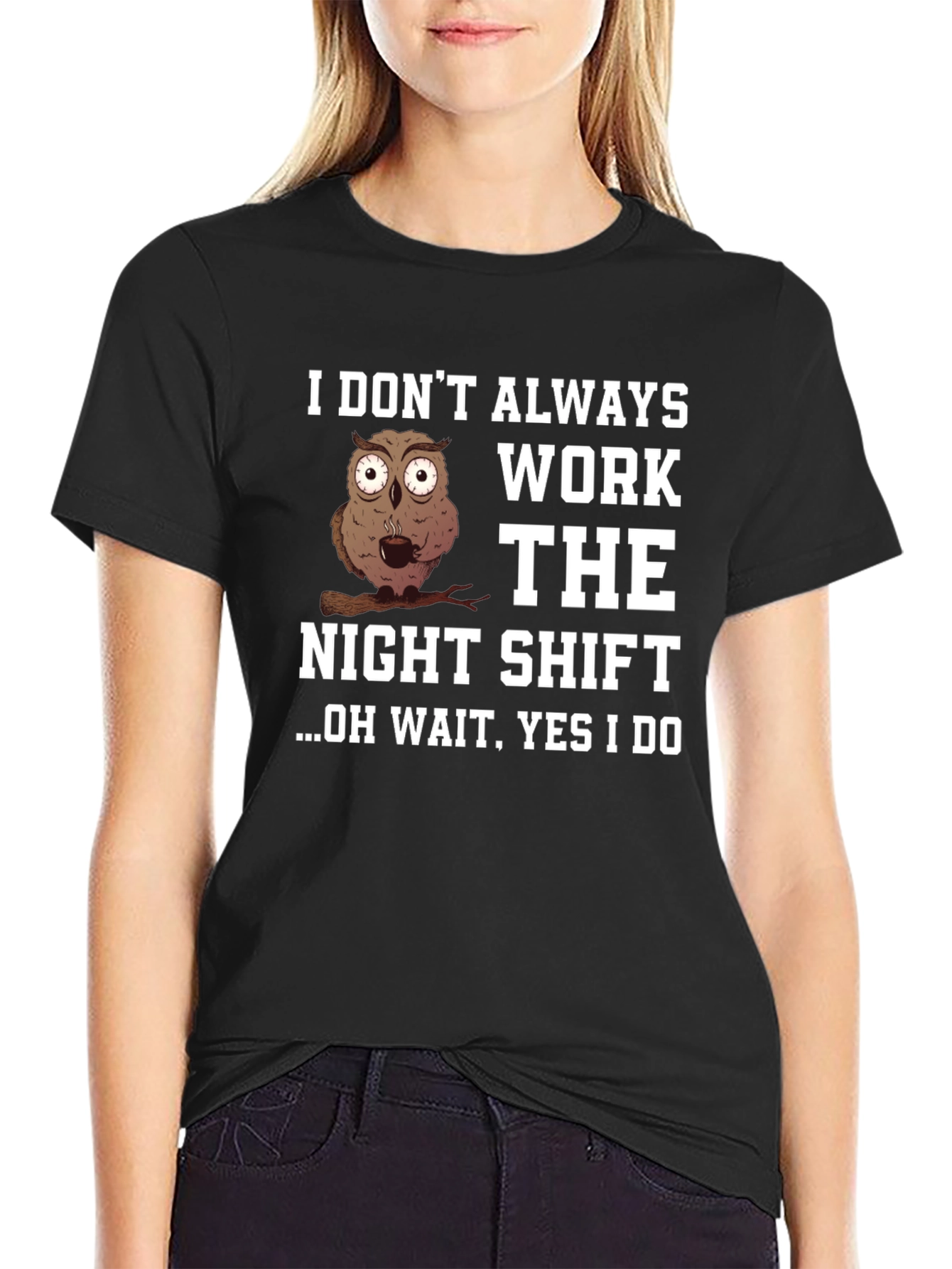 Night Shift Owl T-Shirt - Funny Work Tee