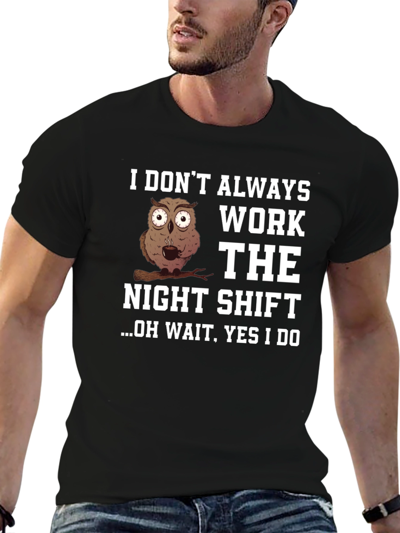 Night Shift Owl T-Shirt - Funny Work Tee