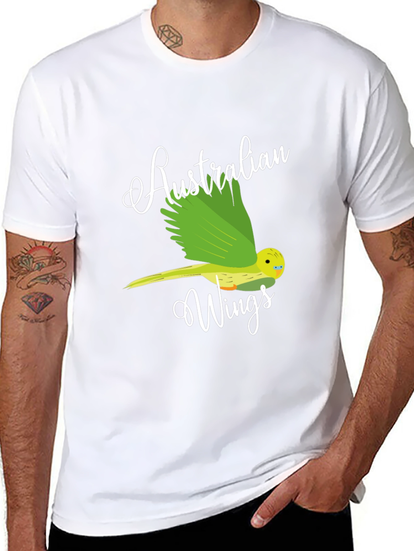 Australian Wings Graphic Tee - Black Unisex T-Shirt