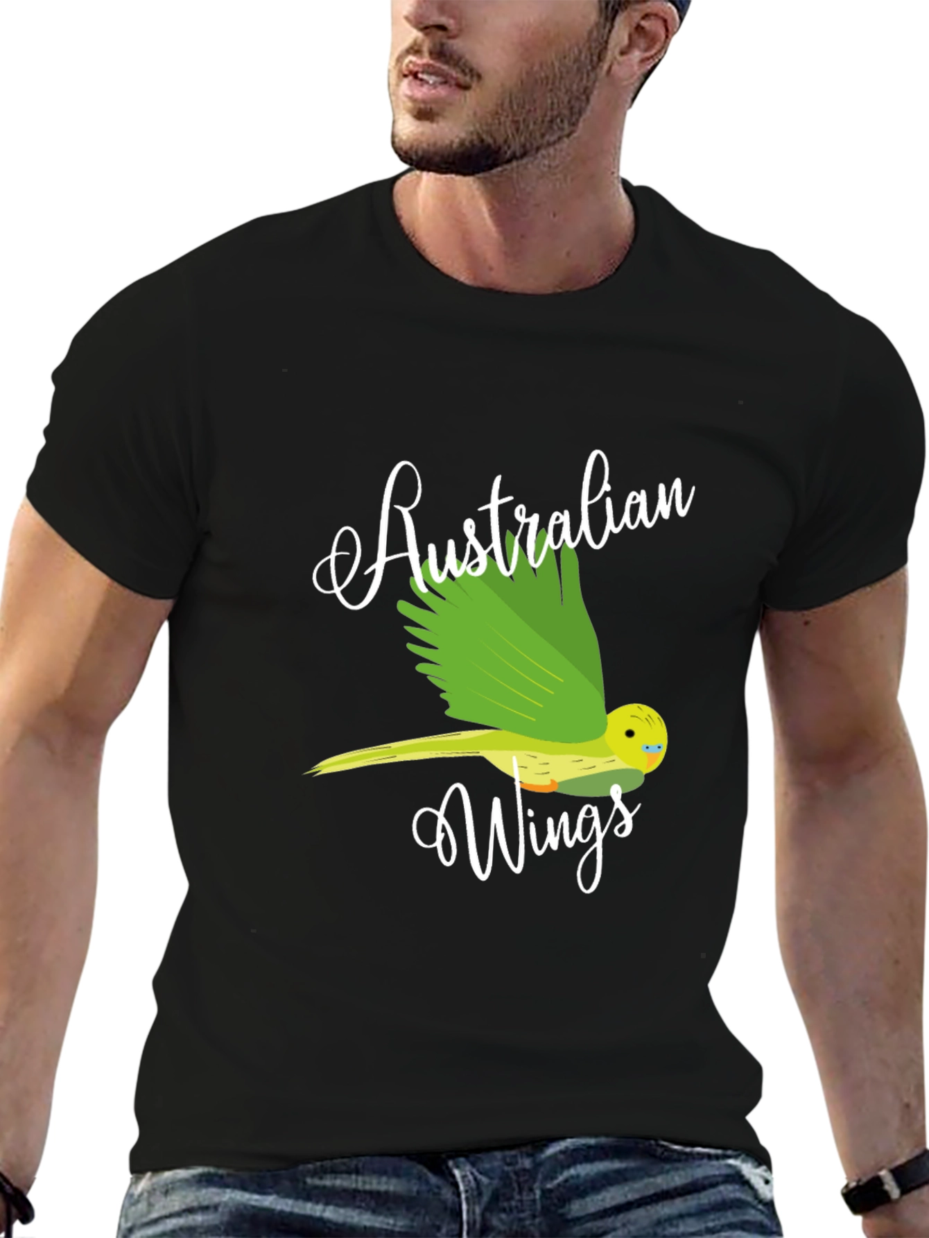 Australian Wings Graphic Tee - Black Unisex T-Shirt