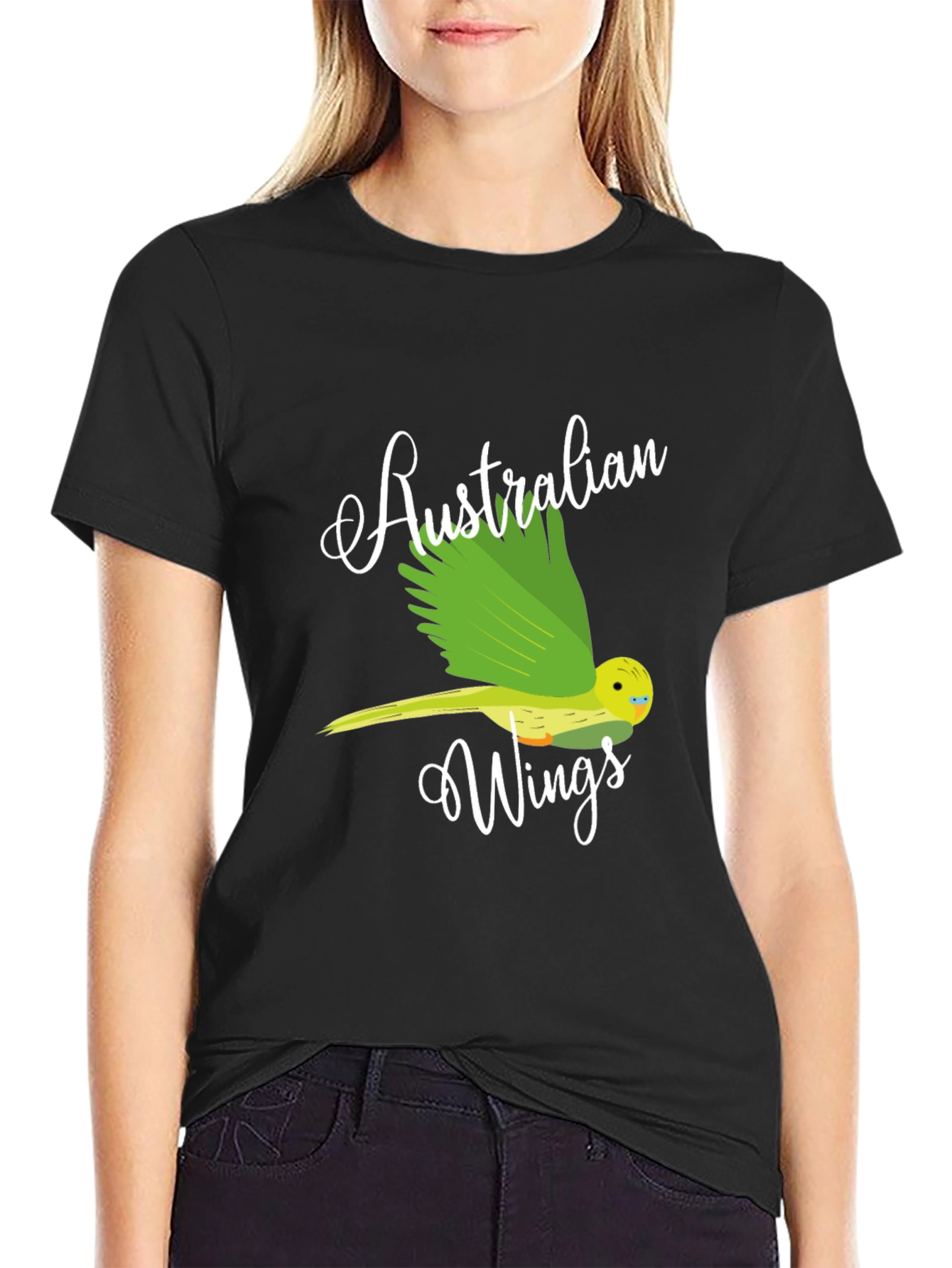 Australian Wings Graphic Tee - Black Unisex T-Shirt