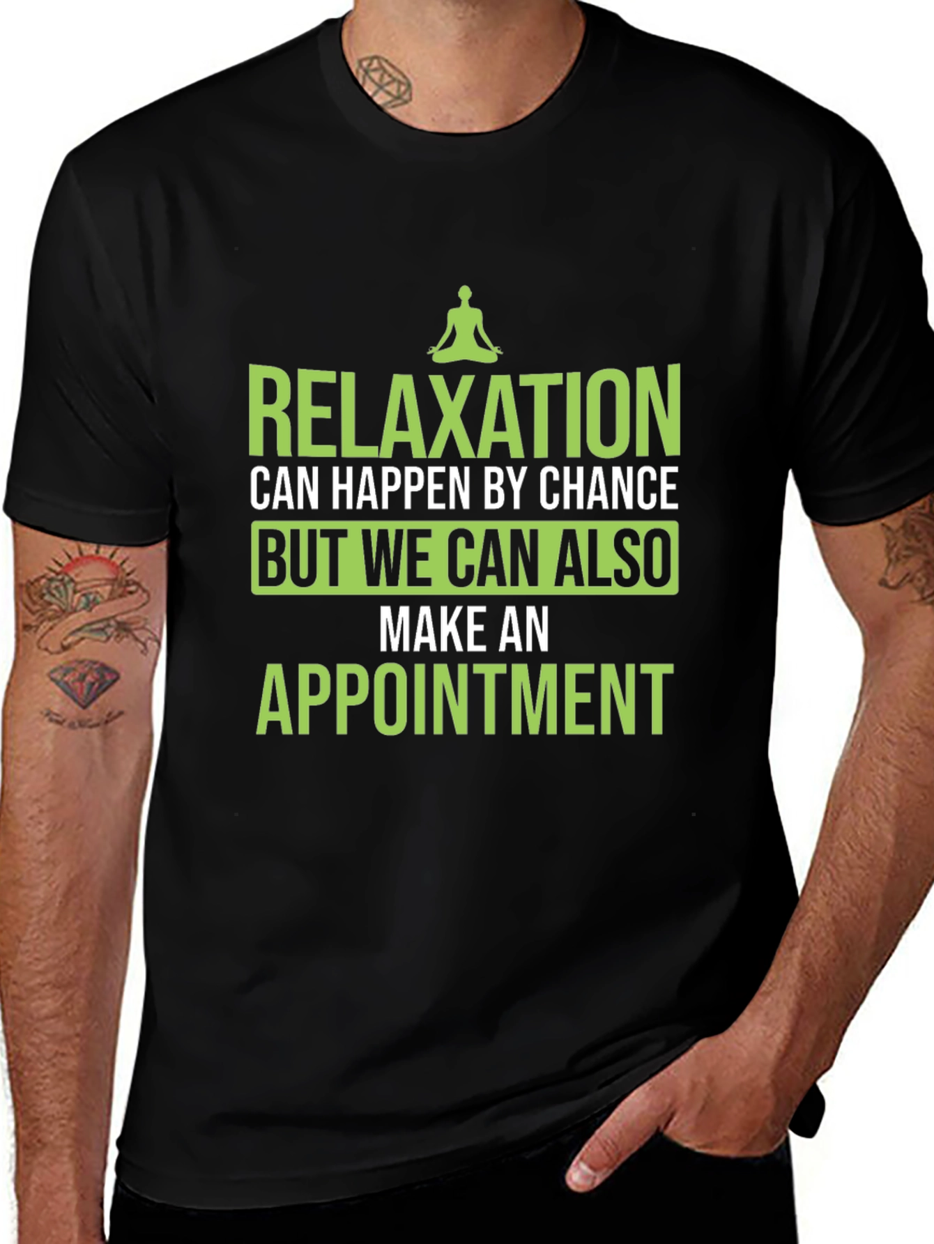 Relaxation Appointment T-Shirt - Comfortable Black Tee