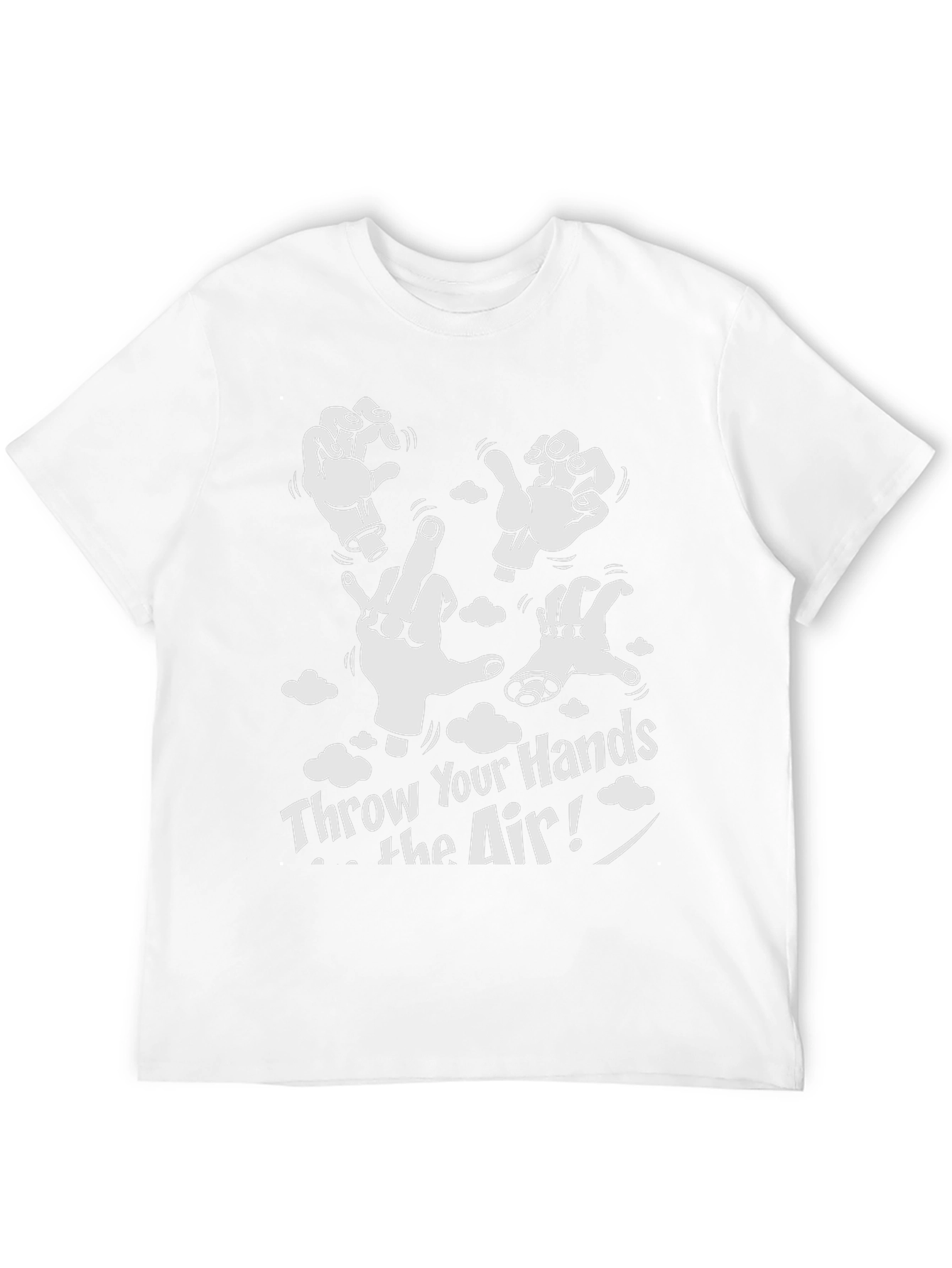 Throw Your Hands In The Air Black Graphic Tee