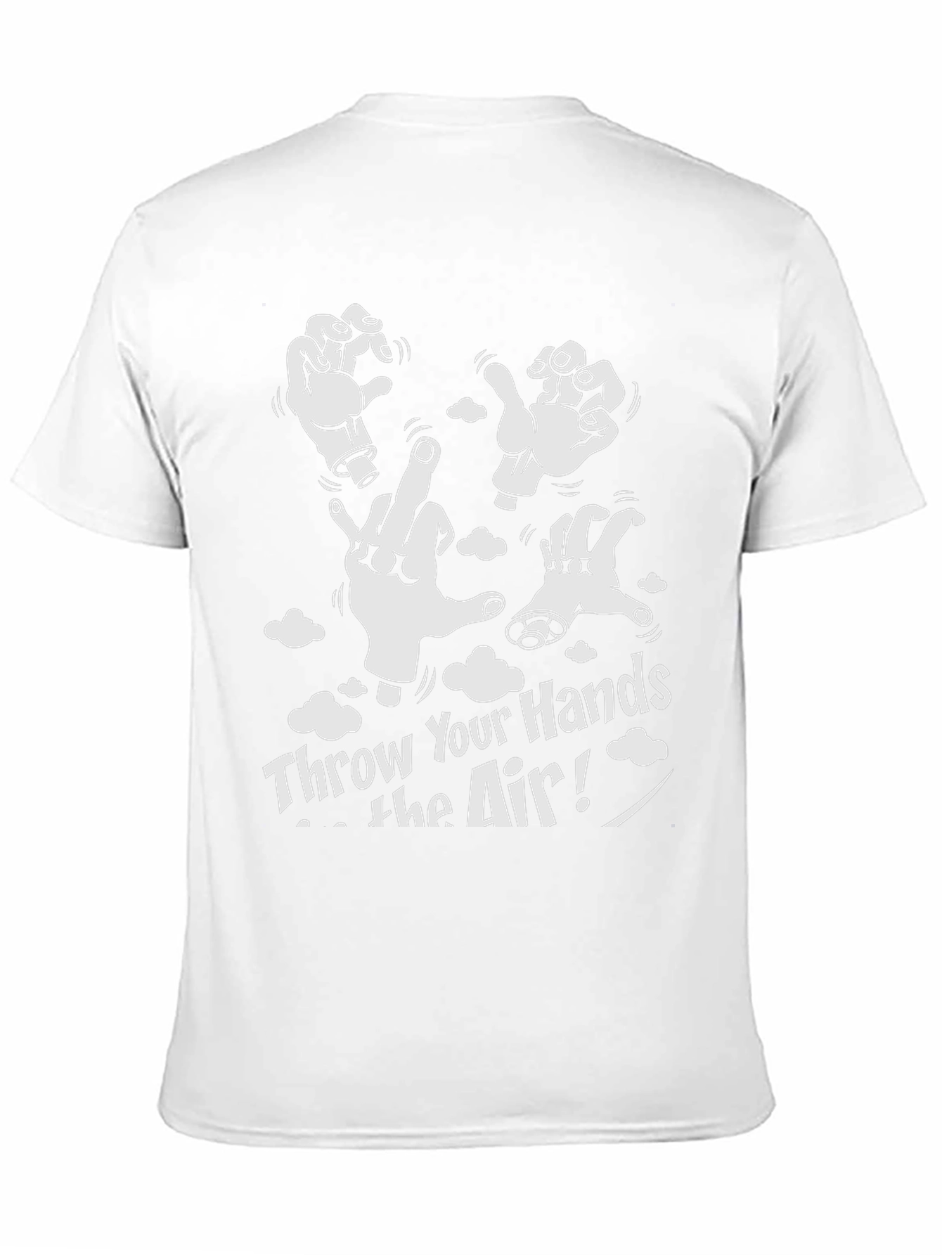 Throw Your Hands In The Air Black Graphic Tee