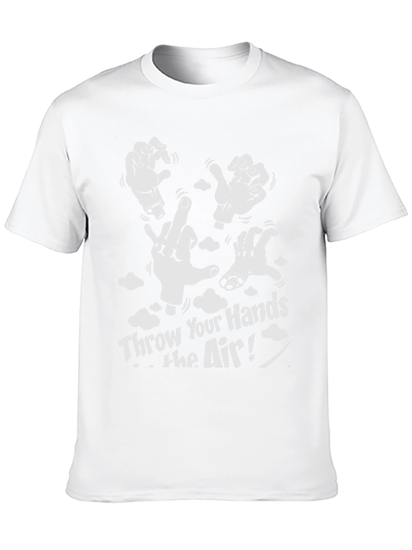 Throw Your Hands In The Air Black Graphic Tee