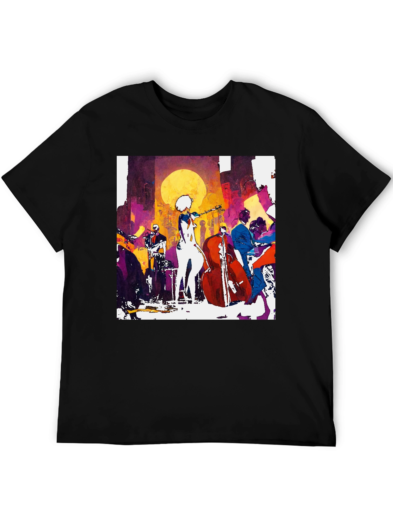 Jazz Band Graphic T-Shirt - Stylish Musician Tee