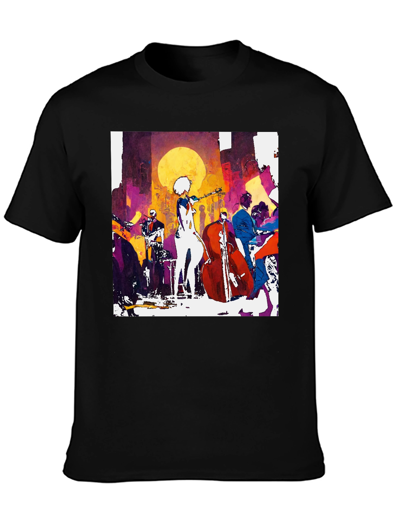 Jazz Band Graphic T-Shirt - Stylish Musician Tee