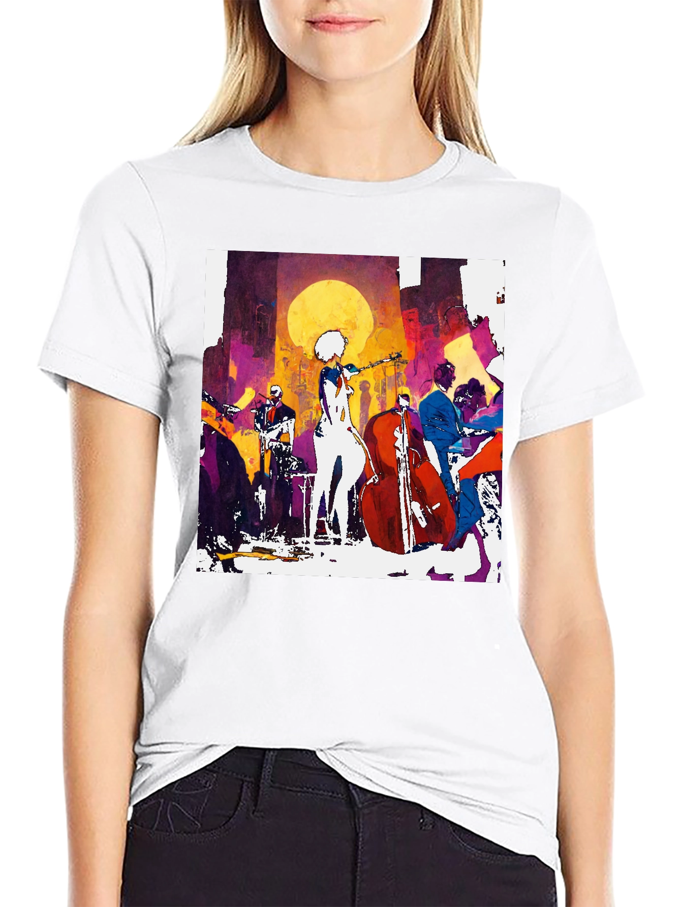 Jazz Band Graphic T-Shirt - Stylish Musician Tee