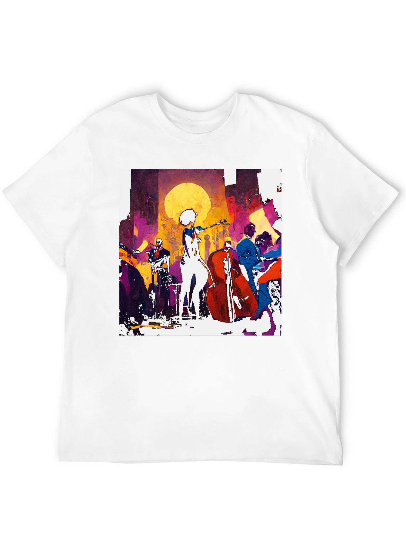 Jazz Band Graphic T-Shirt - Stylish Musician Tee