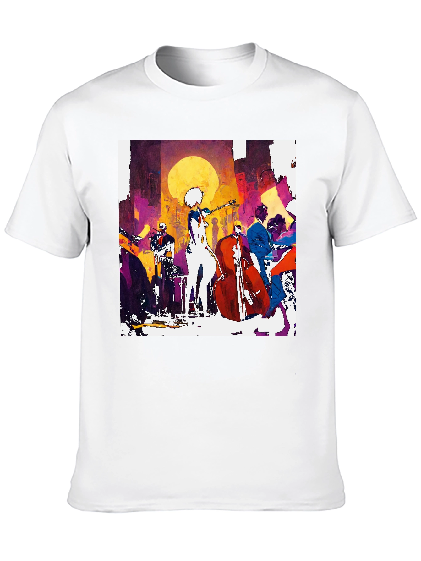 Jazz Band Graphic T-Shirt - Stylish Musician Tee