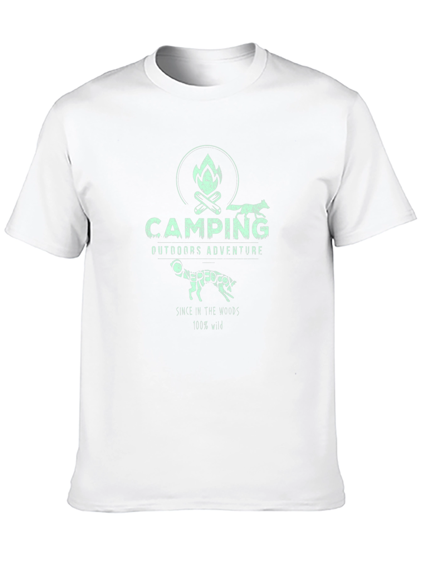 Camping Outdoors Adventure T-Shirt - 100% Wild
