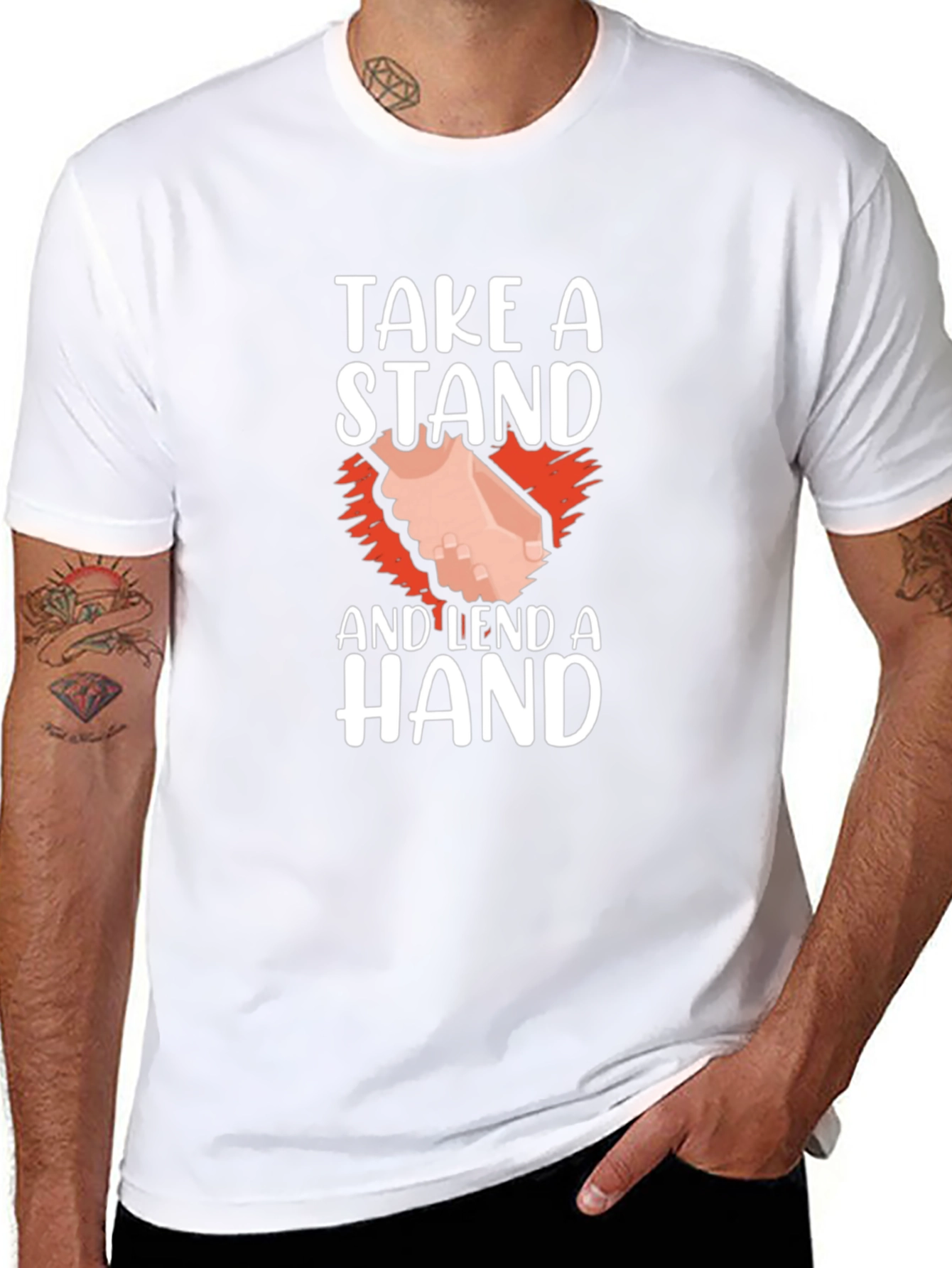 Take A Stand and Lend A Hand Graphic T-Shirt