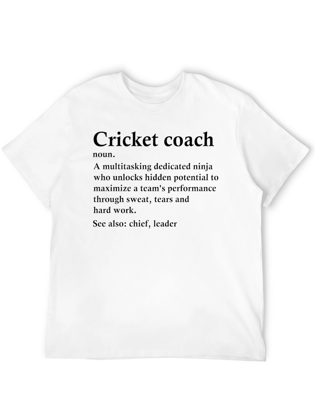 Cricket Coach Definition Graphic Tee