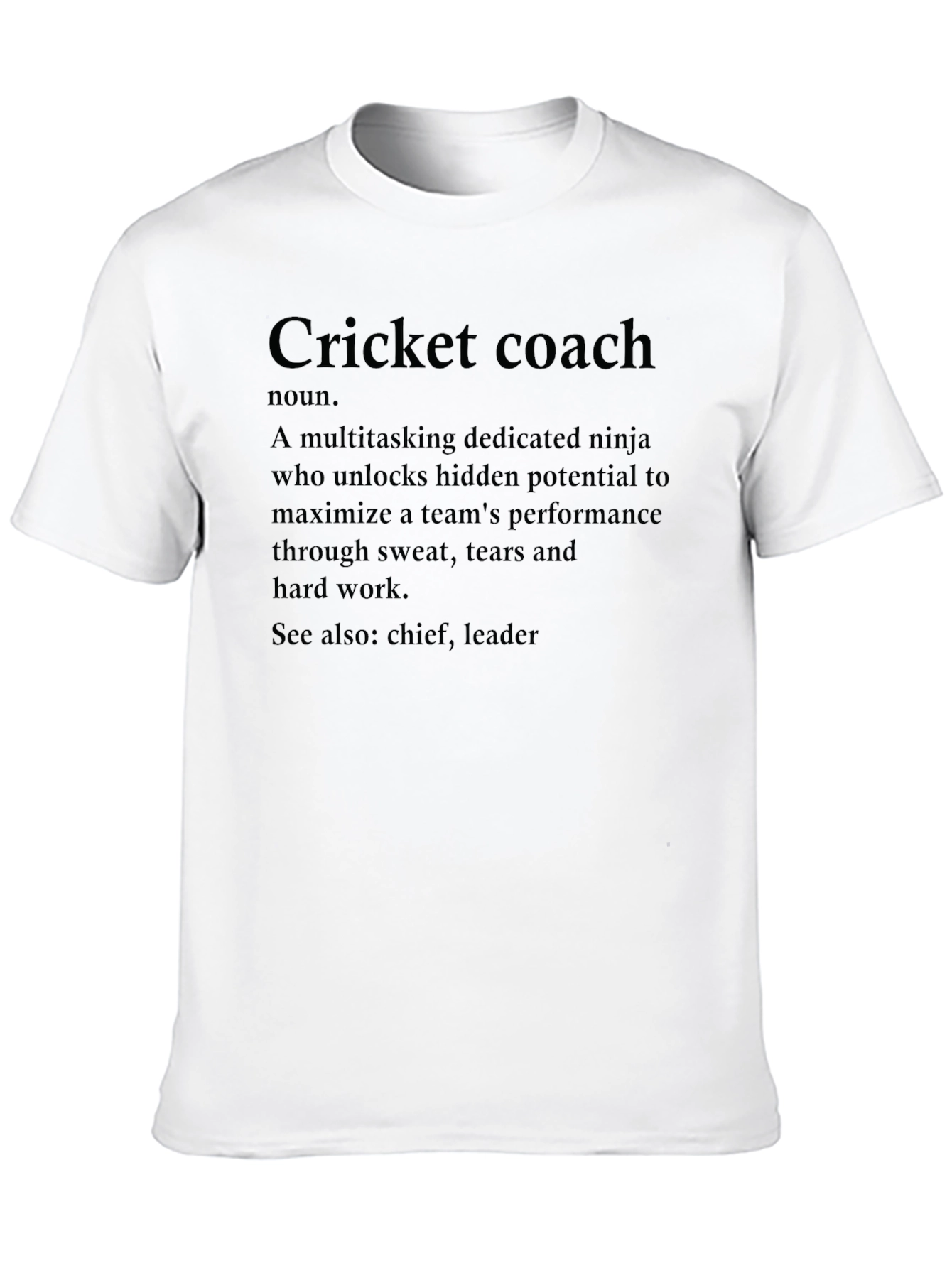 Cricket Coach Definition Graphic Tee