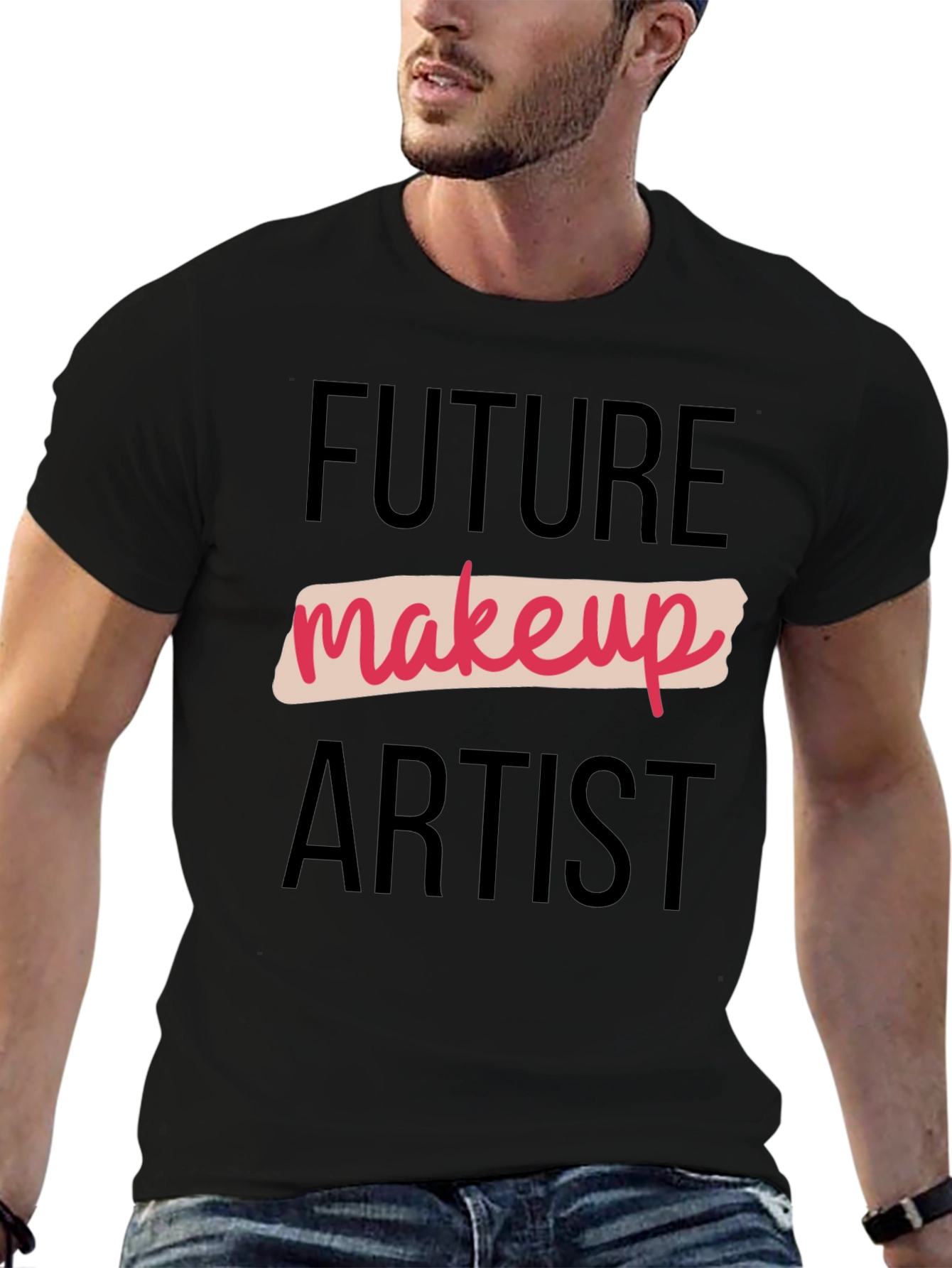 Future Makeup Artist Black Graphic Tee