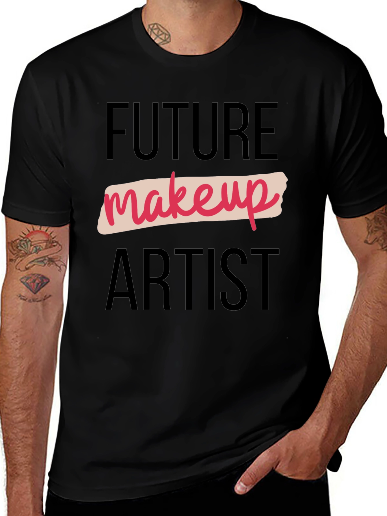 Future Makeup Artist Black Graphic Tee