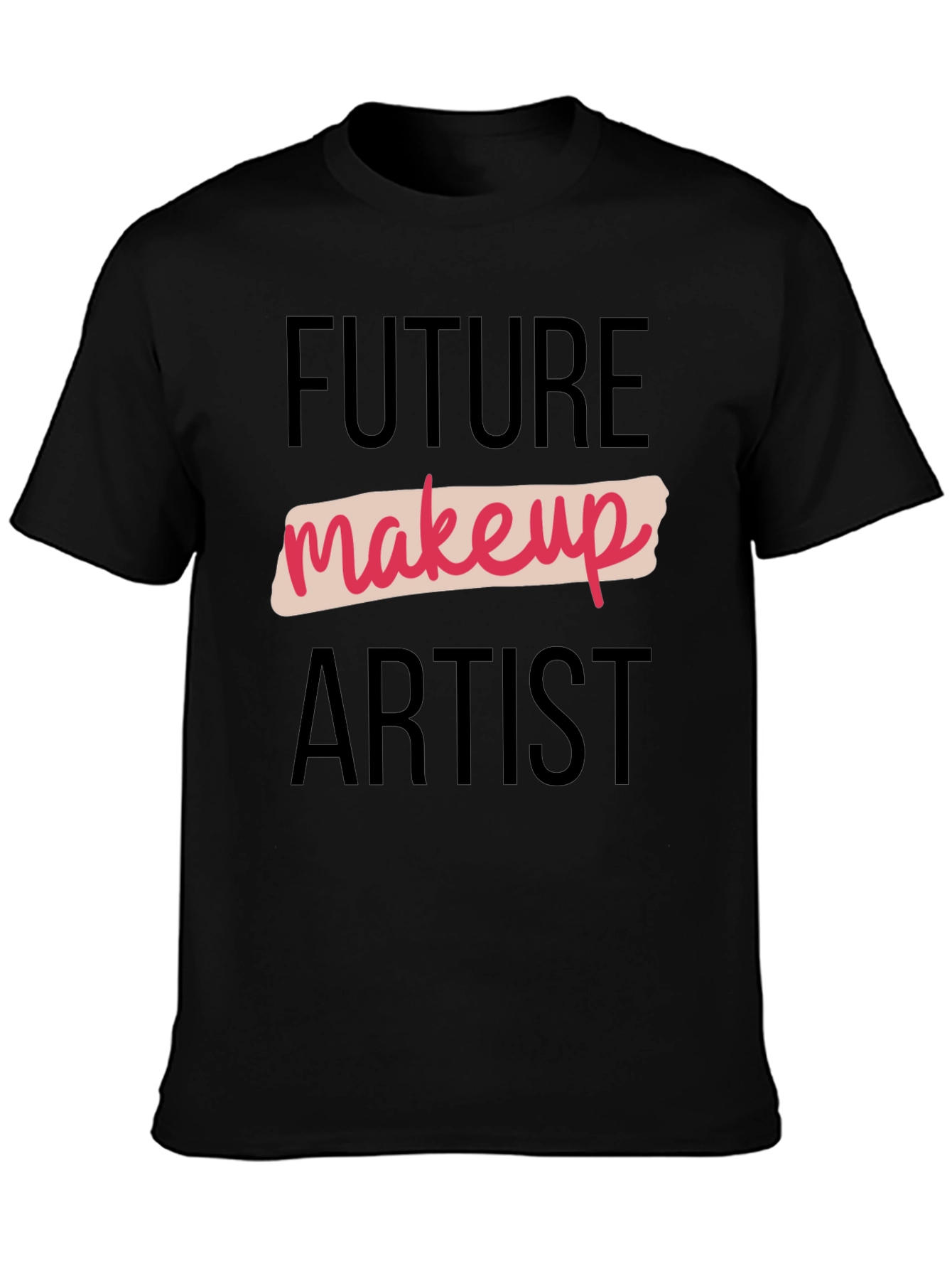 Future Makeup Artist Black Graphic Tee