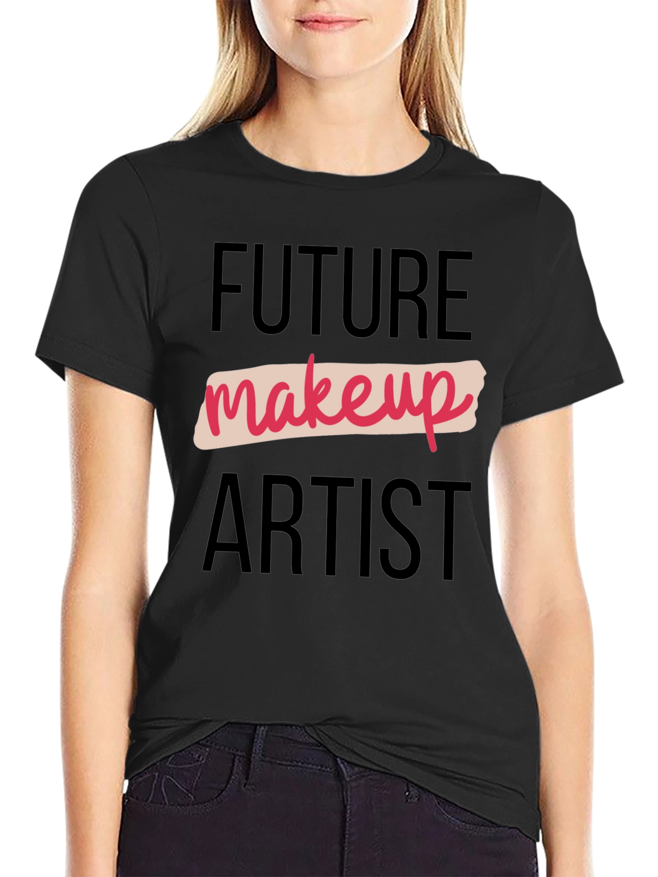 Future Makeup Artist Black Graphic Tee