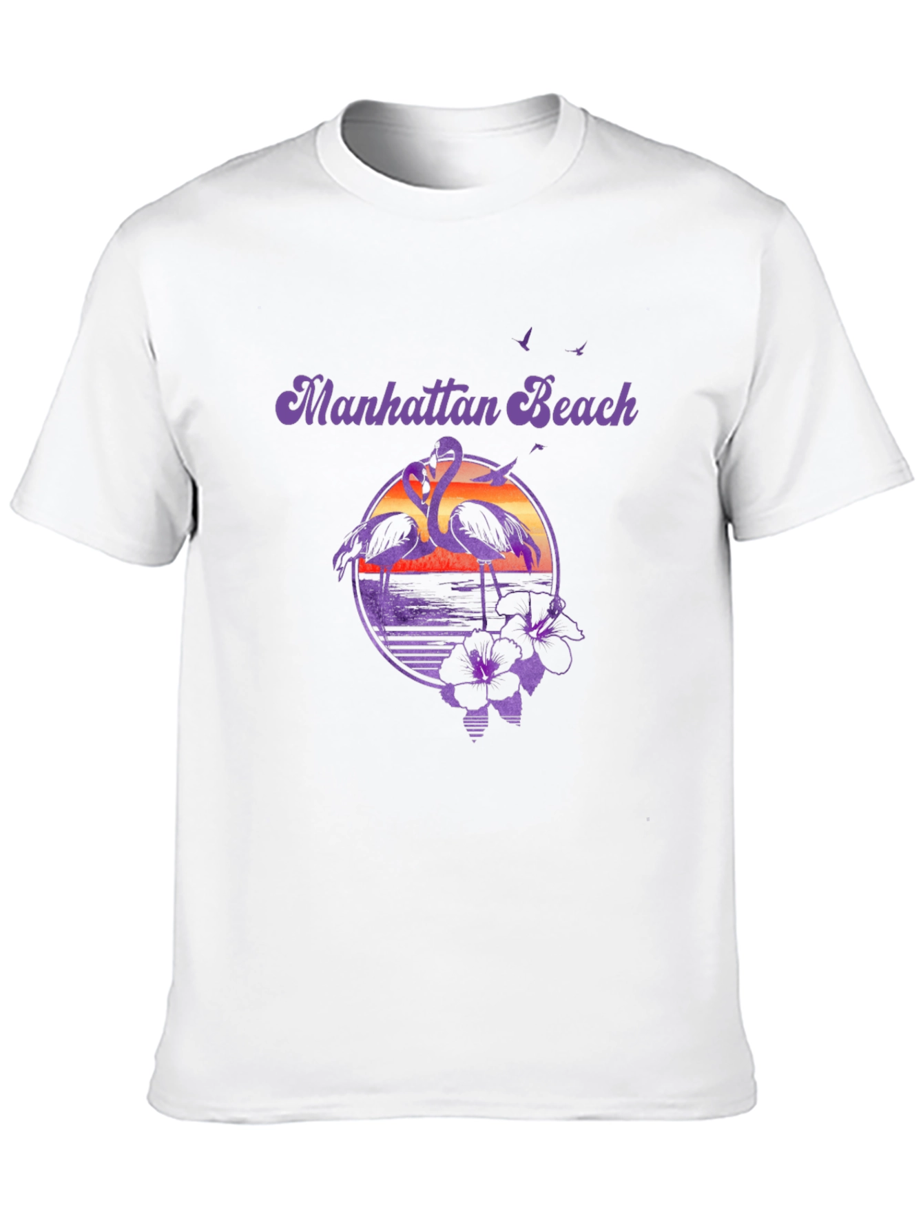 Manhattan Beach Flamingo Graphic Tee
