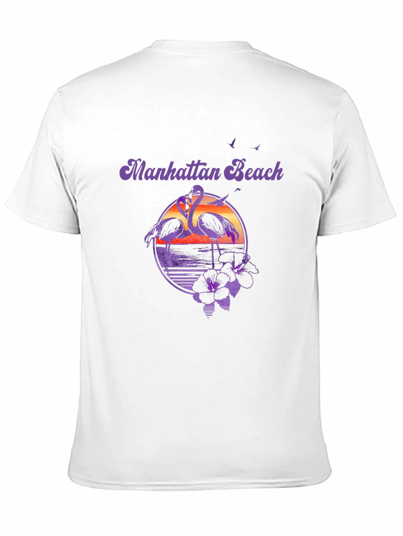 Manhattan Beach Flamingo Graphic Tee