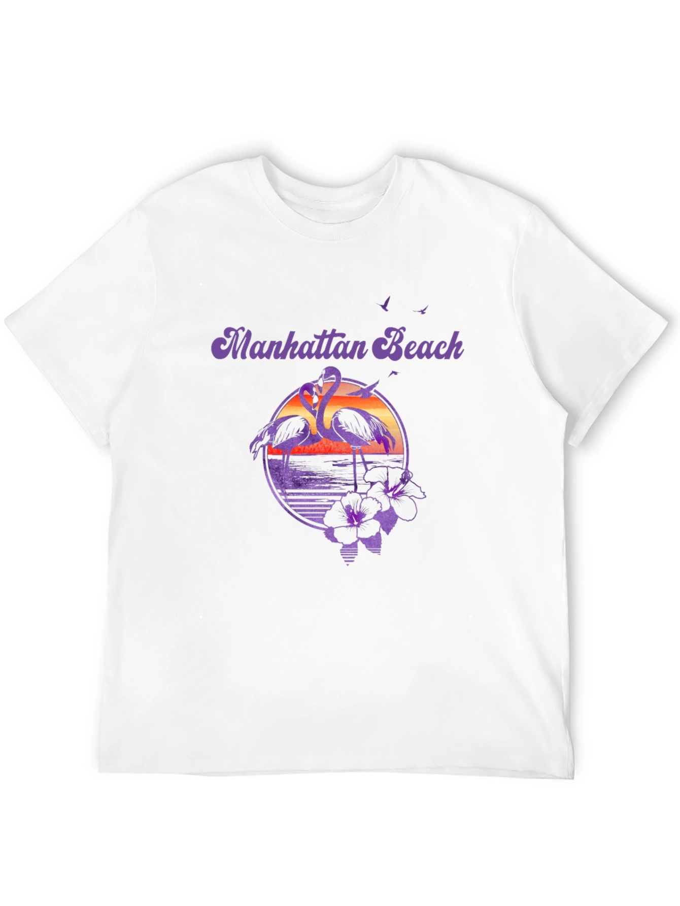 Manhattan Beach Flamingo Graphic Tee