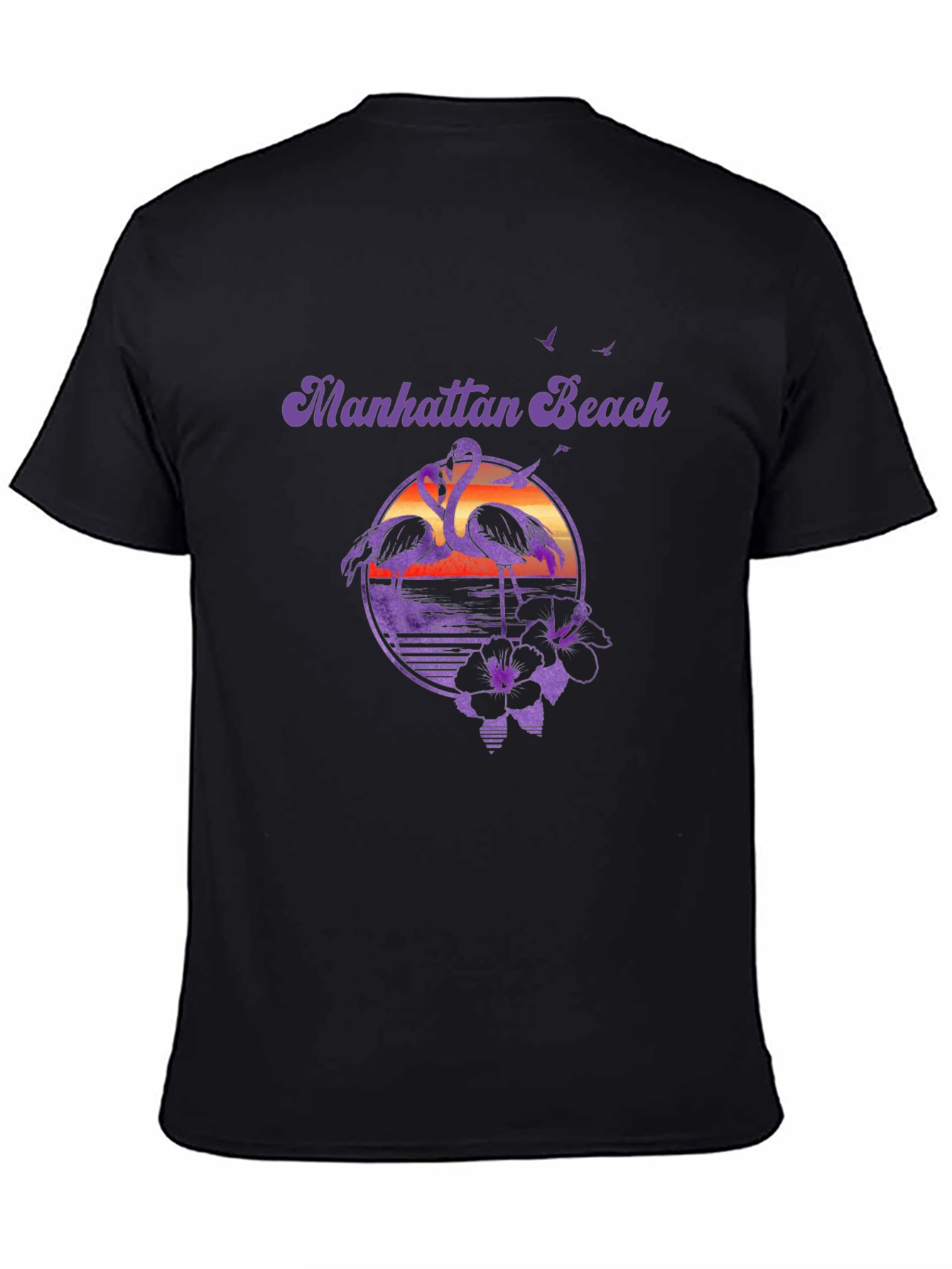Manhattan Beach Flamingo Graphic Tee