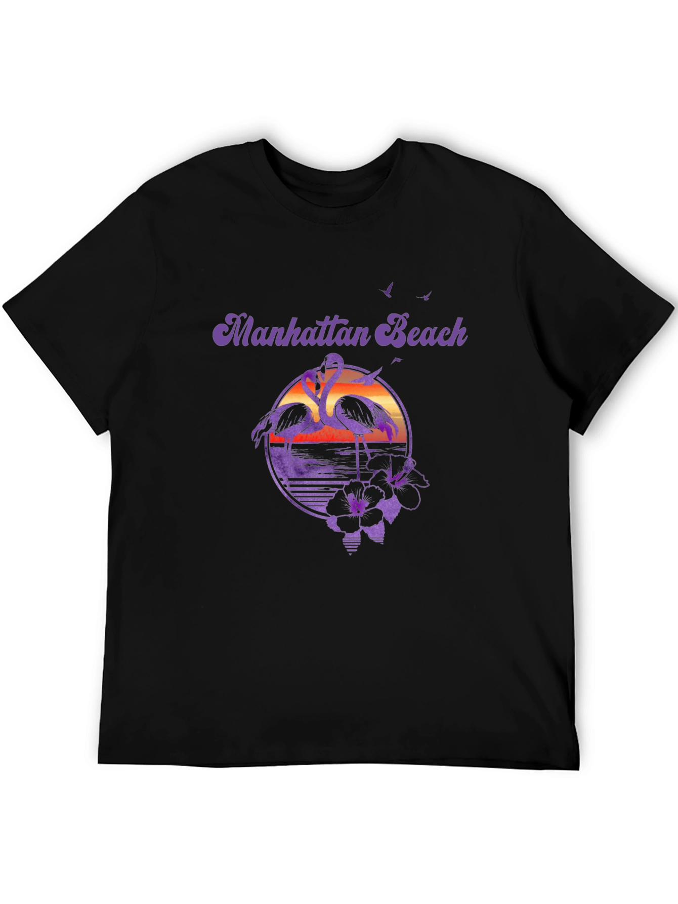 Manhattan Beach Flamingo Graphic Tee