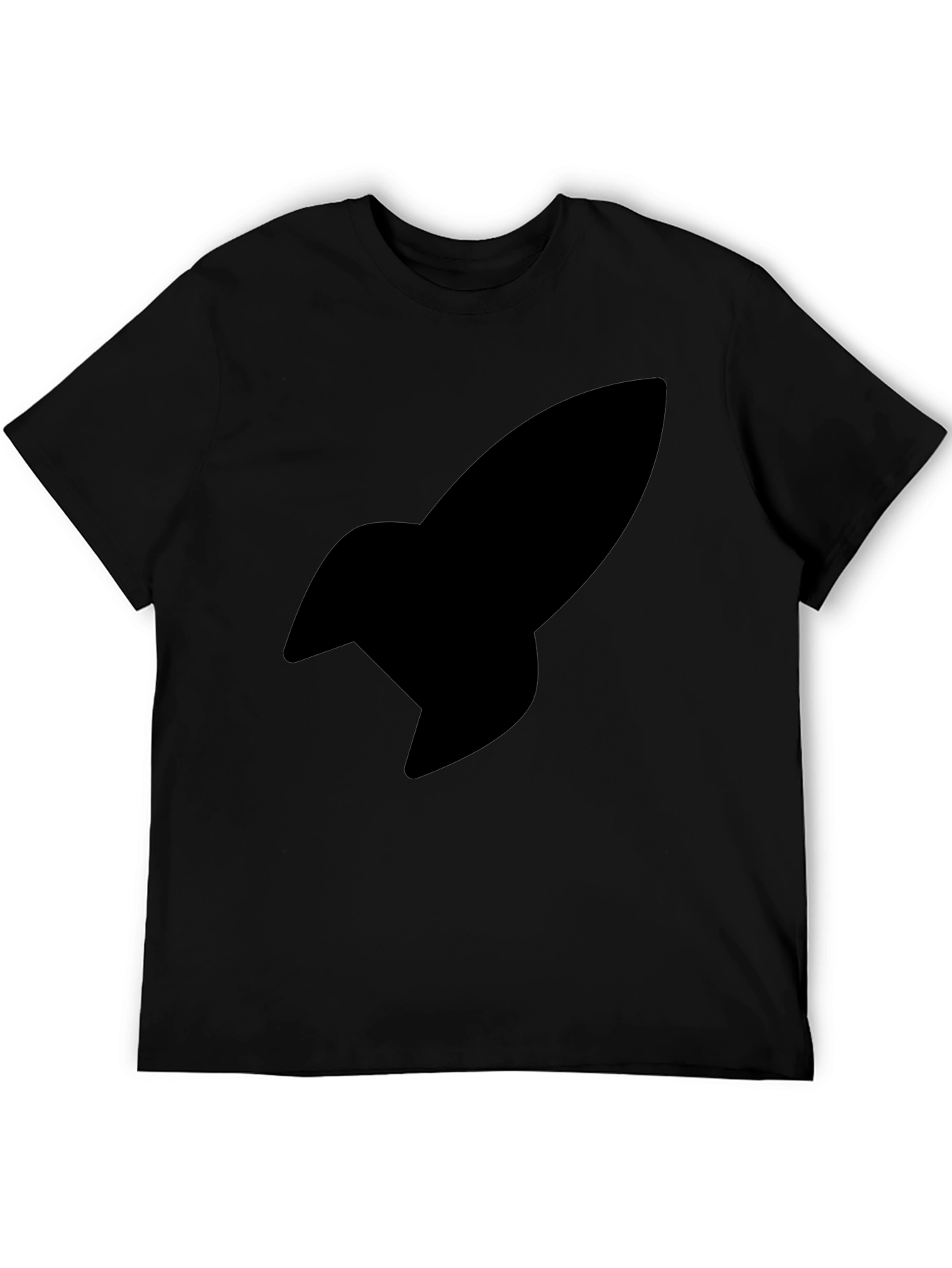 Black Rocket Graphic Tee - Modern Style