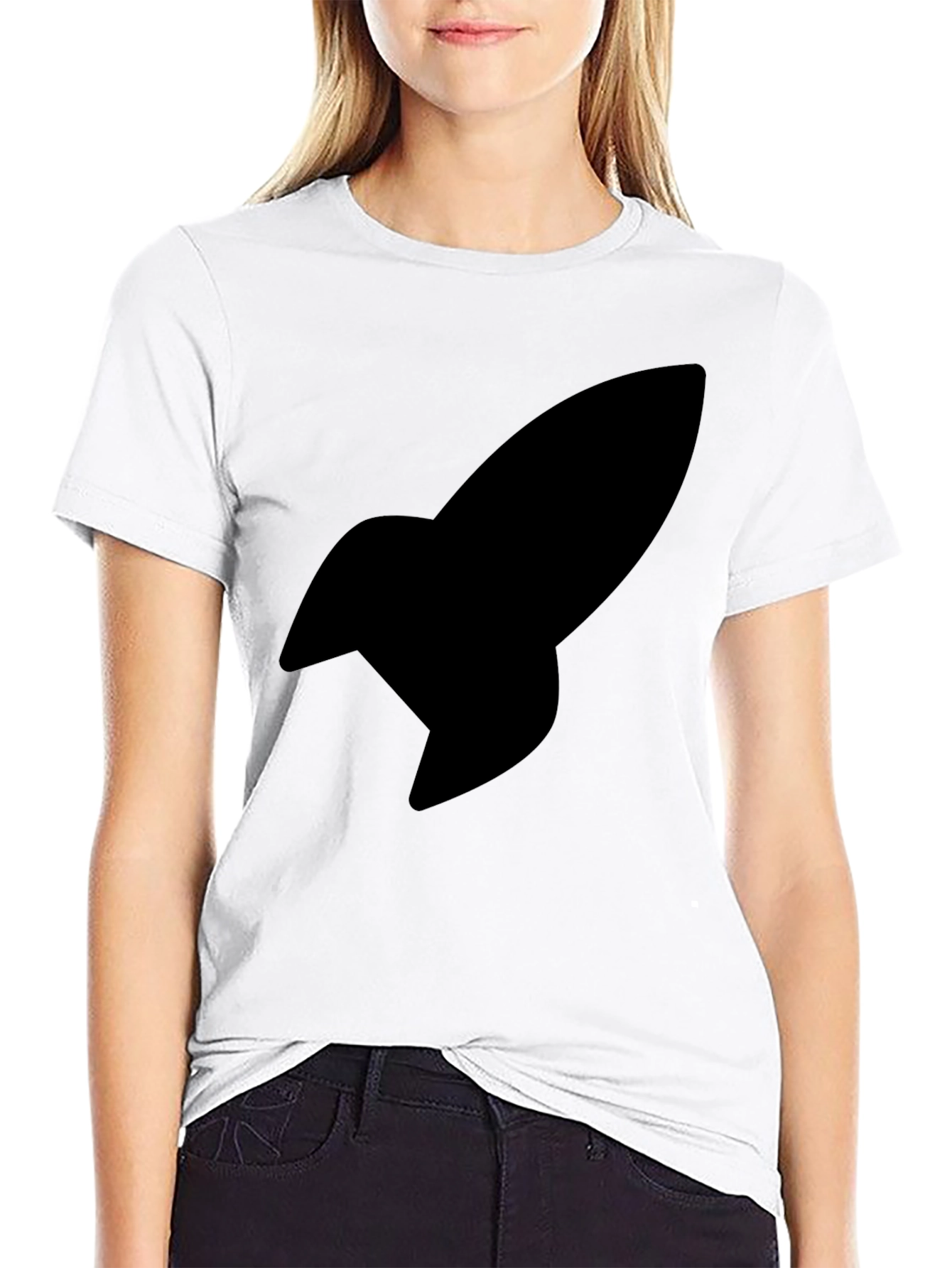 Black Rocket Graphic Tee - Modern Style