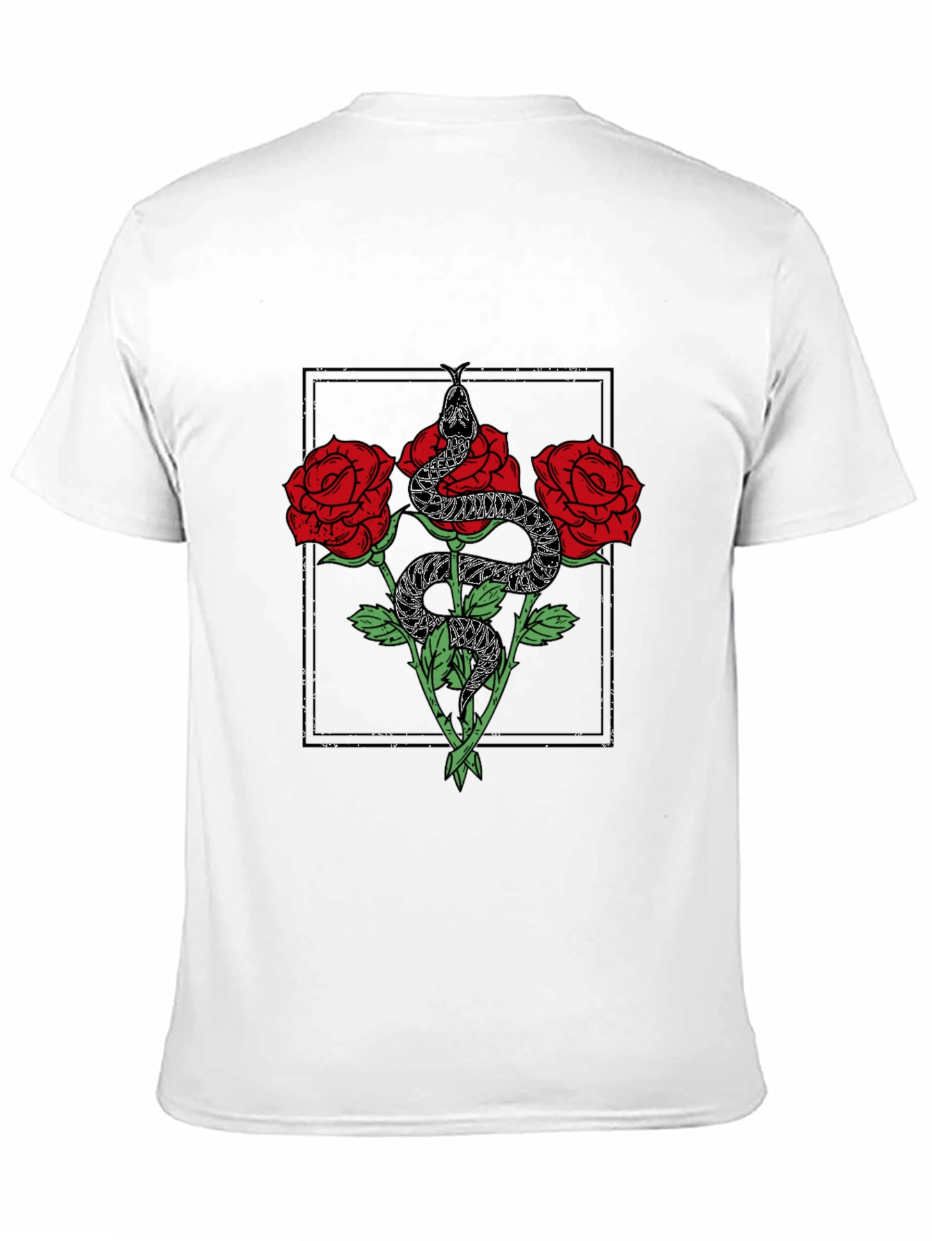 Snake & Roses Graphic T-Shirt
