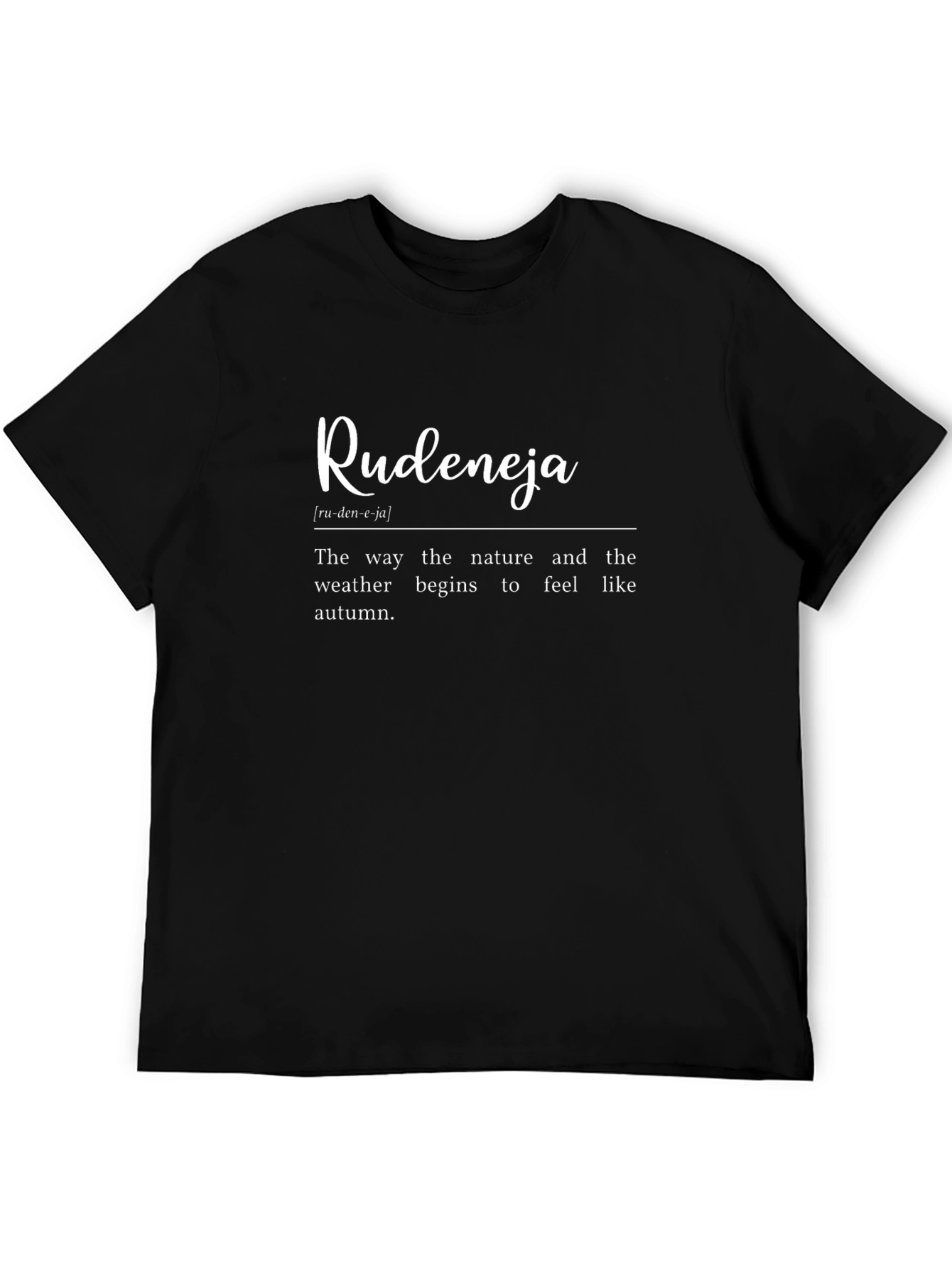 Rudeneja Definition T-Shirt - Autumn Aesthetic