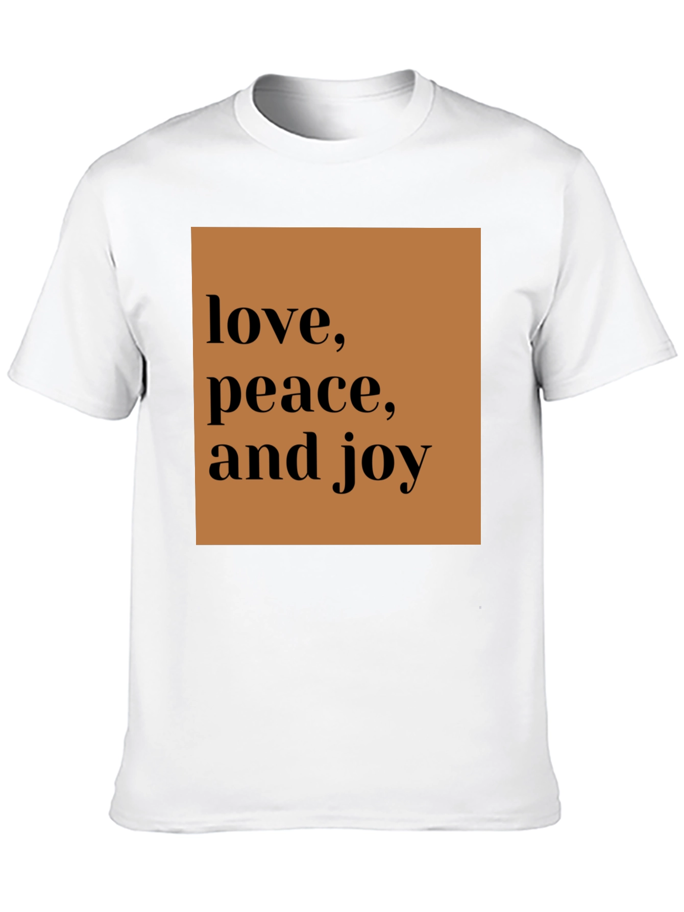 Love Peace Joy Black Graphic Tee