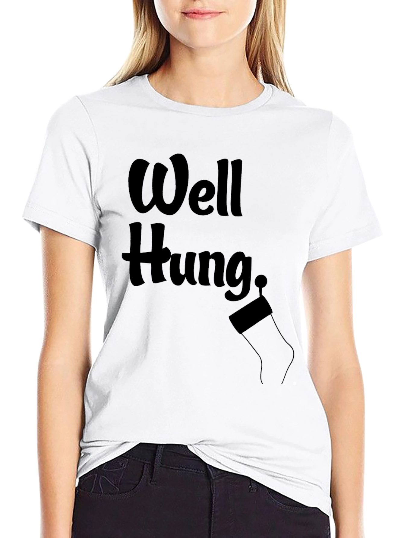 Well Hung Holiday Novelty Graphic Tee
