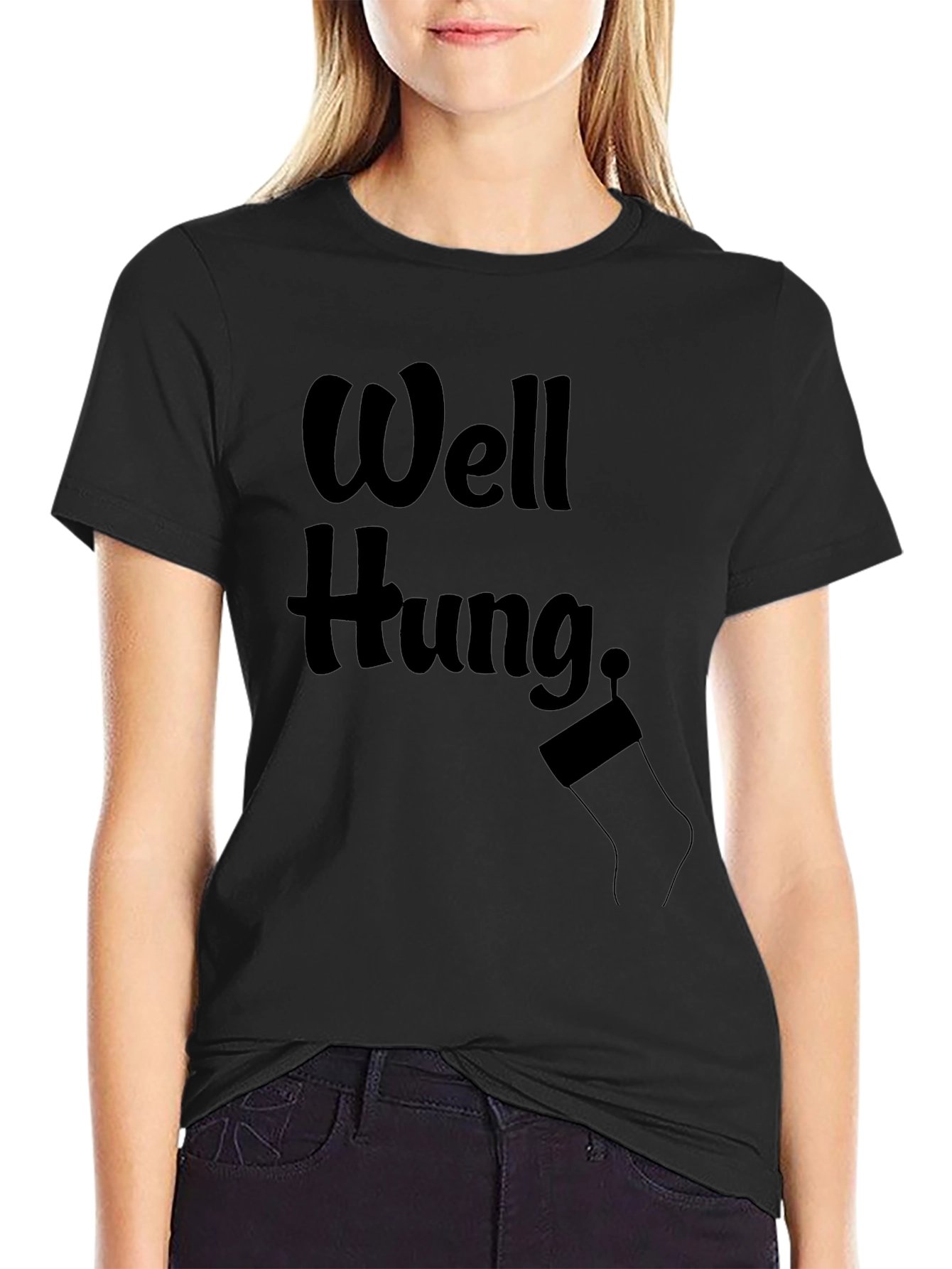 Well Hung Holiday Novelty Graphic Tee