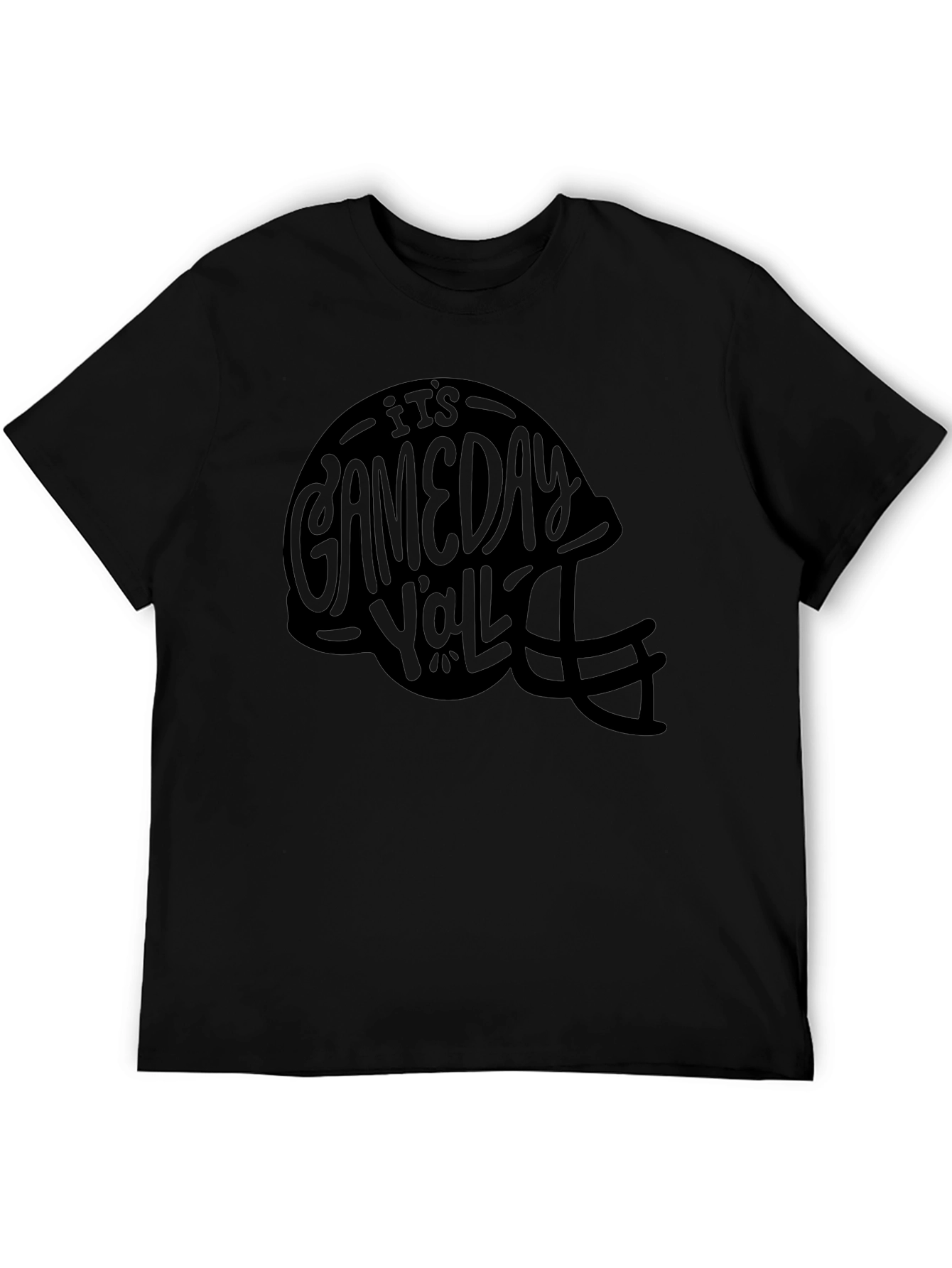 Gameday Yall Black Football Helmet T-Shirt