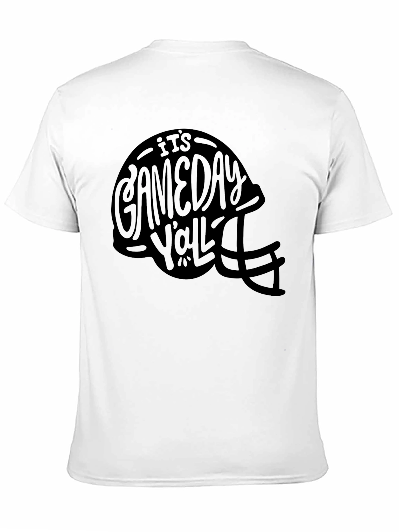 Gameday Yall Black Football Helmet T-Shirt