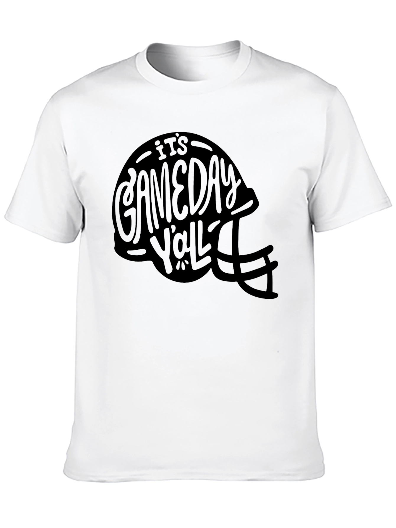 Gameday Yall Black Football Helmet T-Shirt