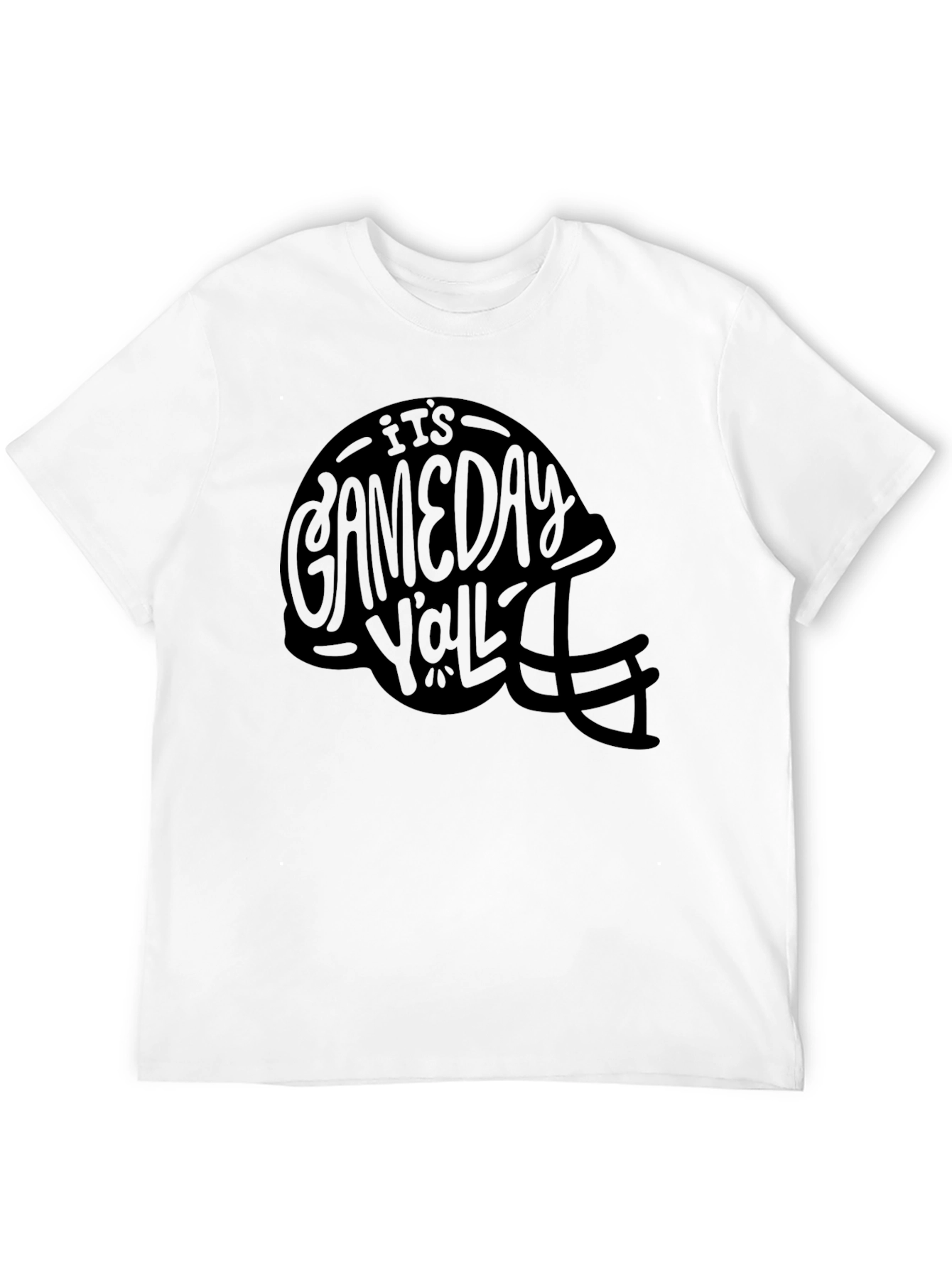 Gameday Yall Black Football Helmet T-Shirt