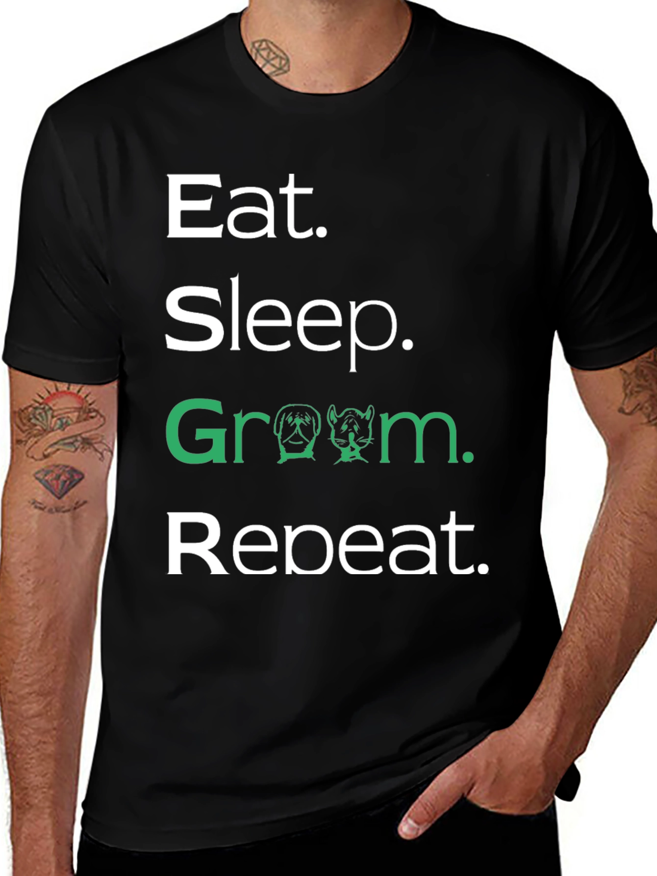 Eat Sleep Groom Repeat T-Shirt