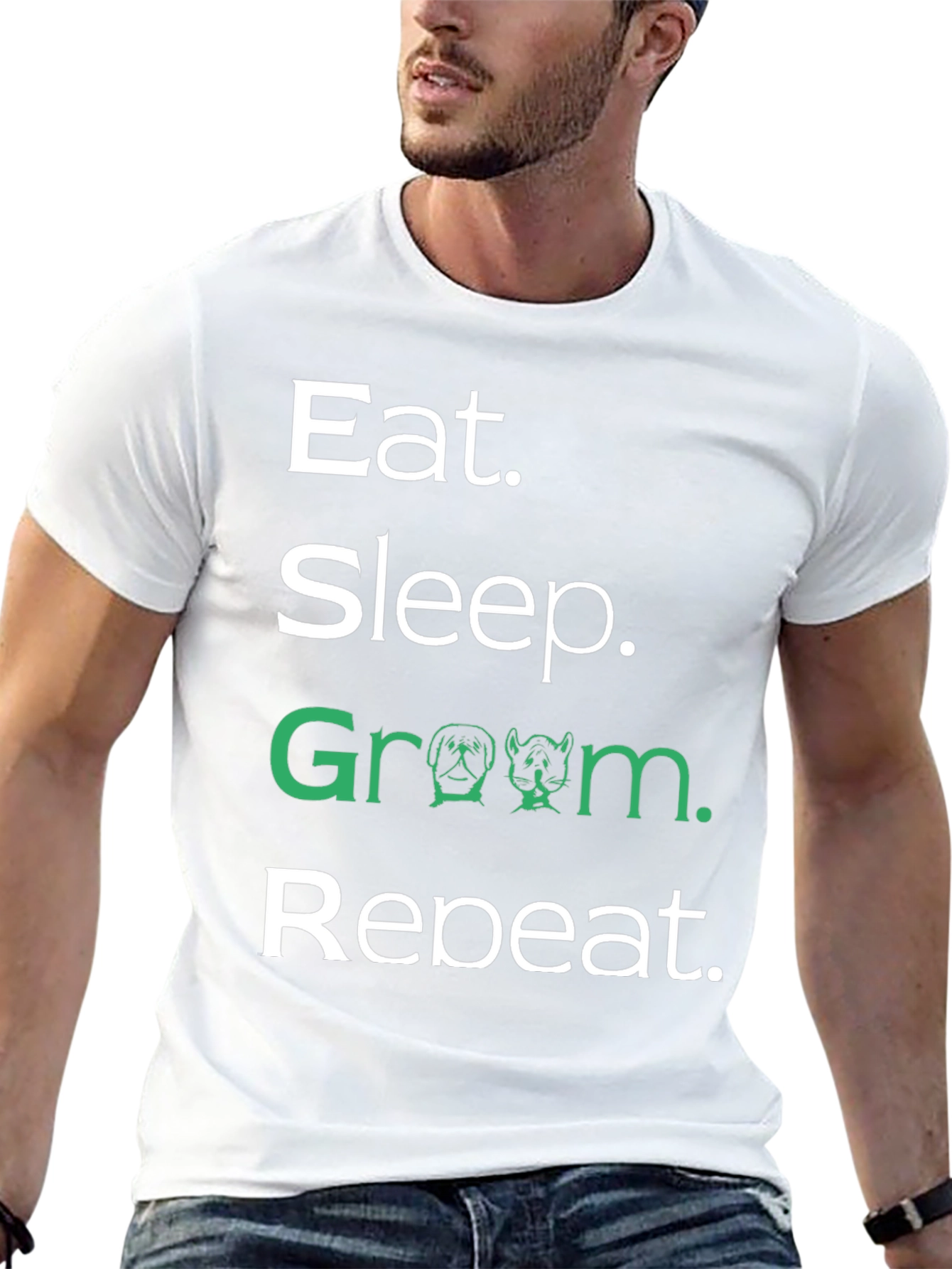Eat Sleep Groom Repeat T-Shirt