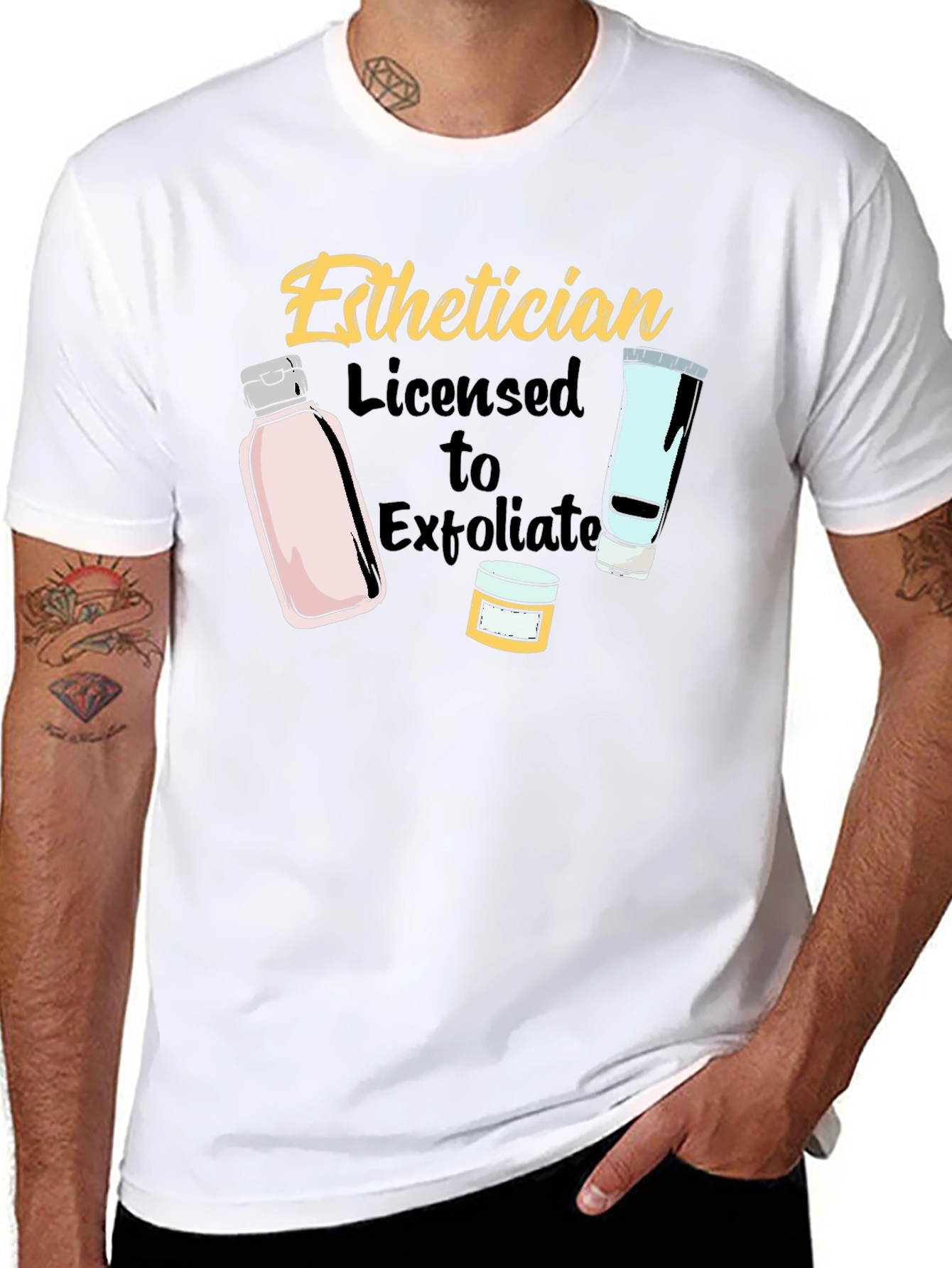 Esthetician Licensed to Exfoliate T-Shirt
