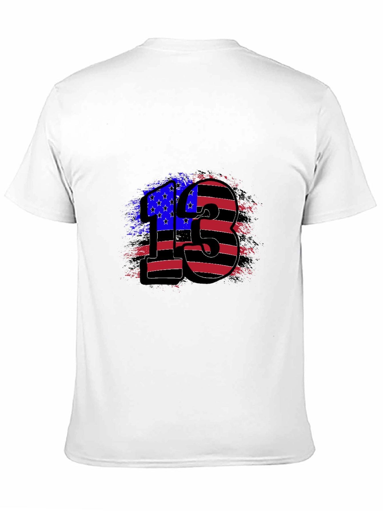 American Flag 13 Graphic Tee - Patriotic Shirt