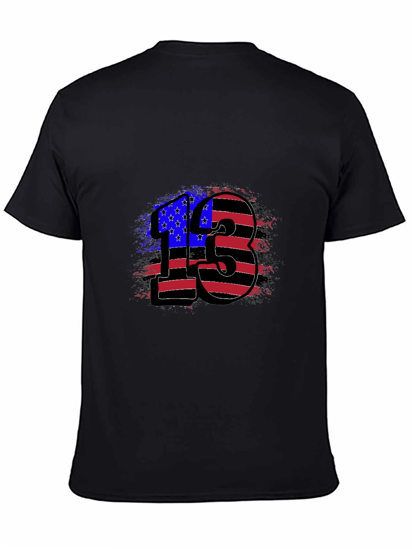 American Flag 13 Graphic Tee - Patriotic Shirt