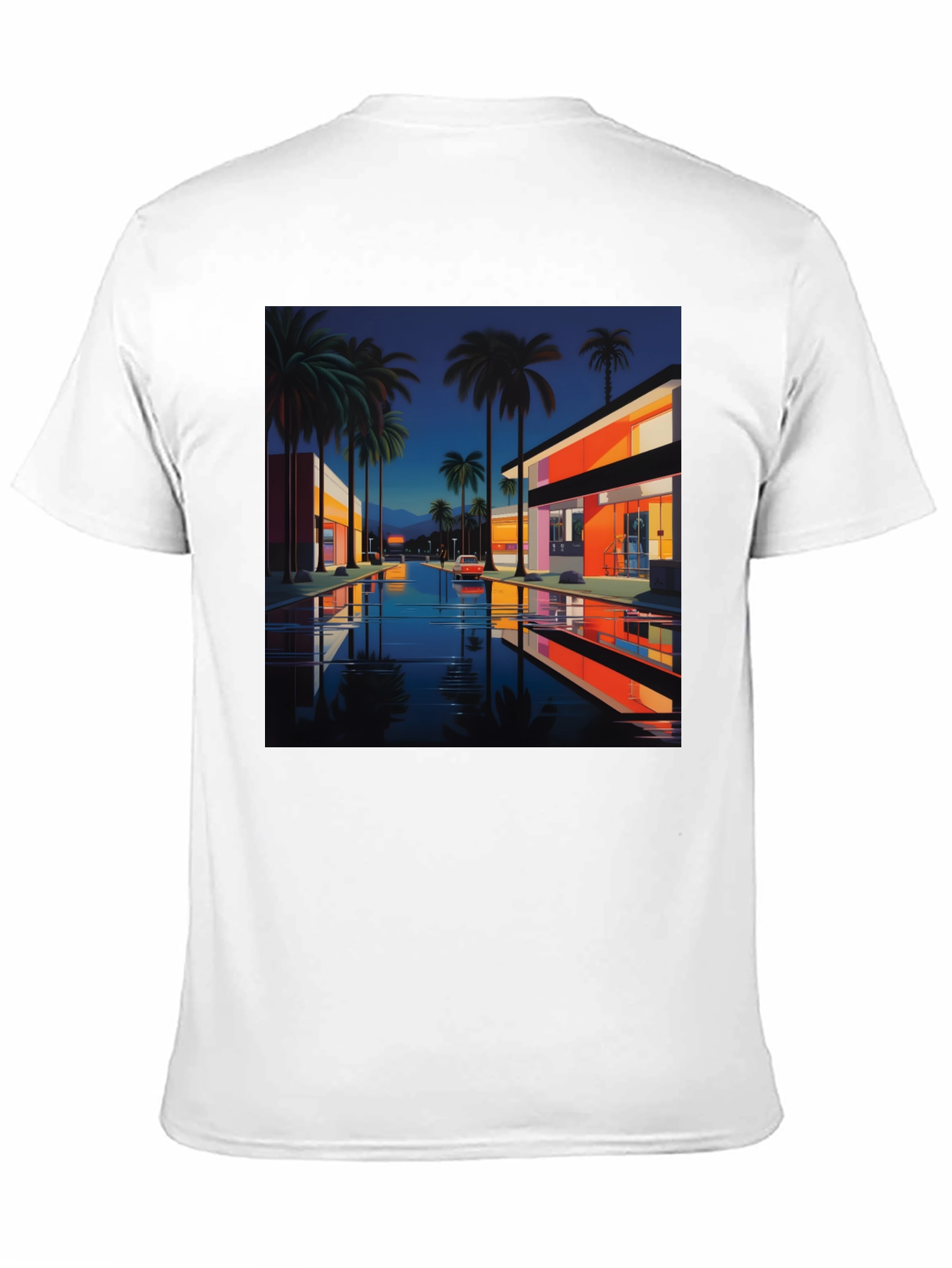 Retro Palm Sunset T-Shirt 80s Style Tee