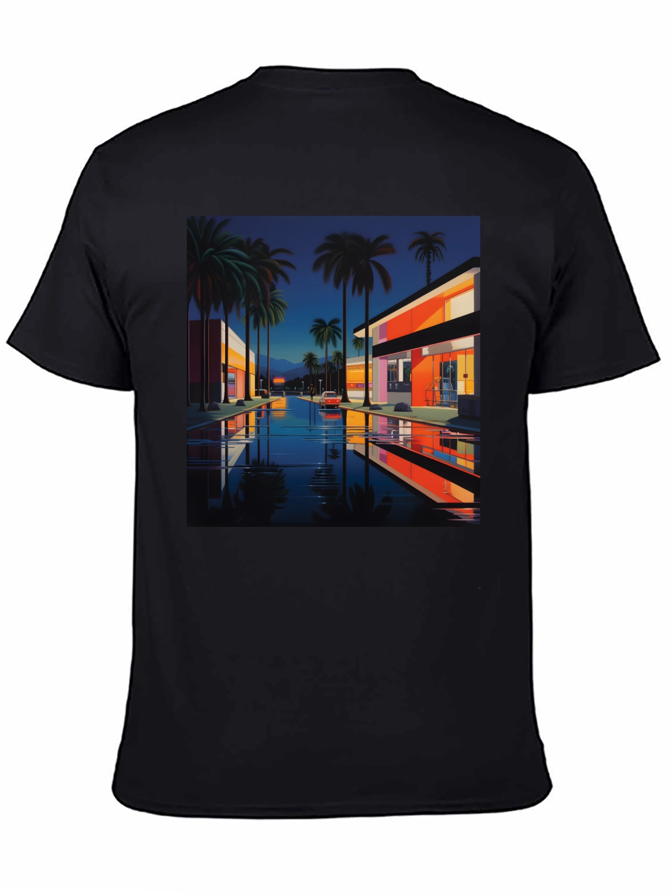 Retro Palm Sunset T-Shirt 80s Style Tee