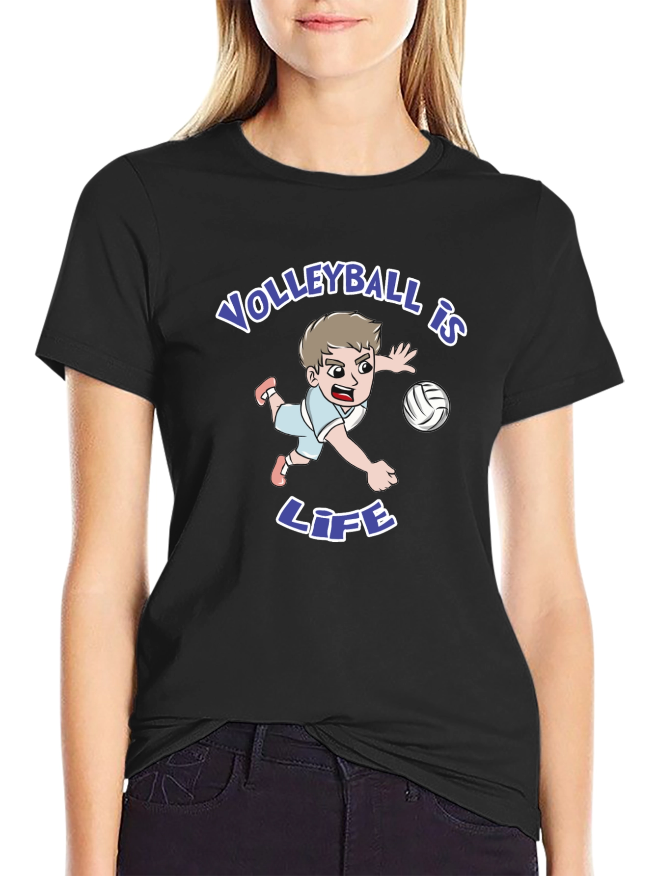 Volleyball is Life Graphic T-Shirt