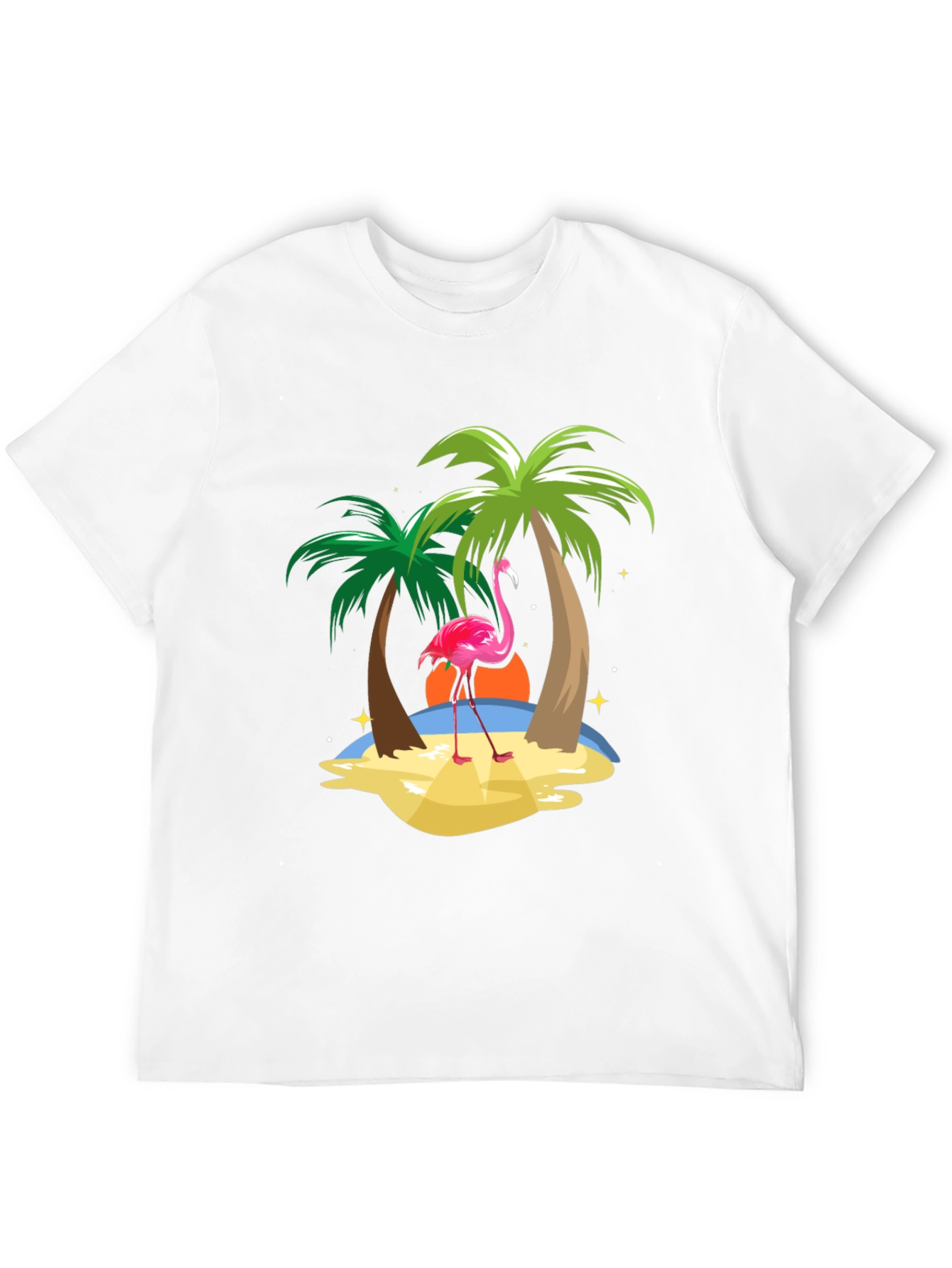 Tropical Flamingo Graphic Tee